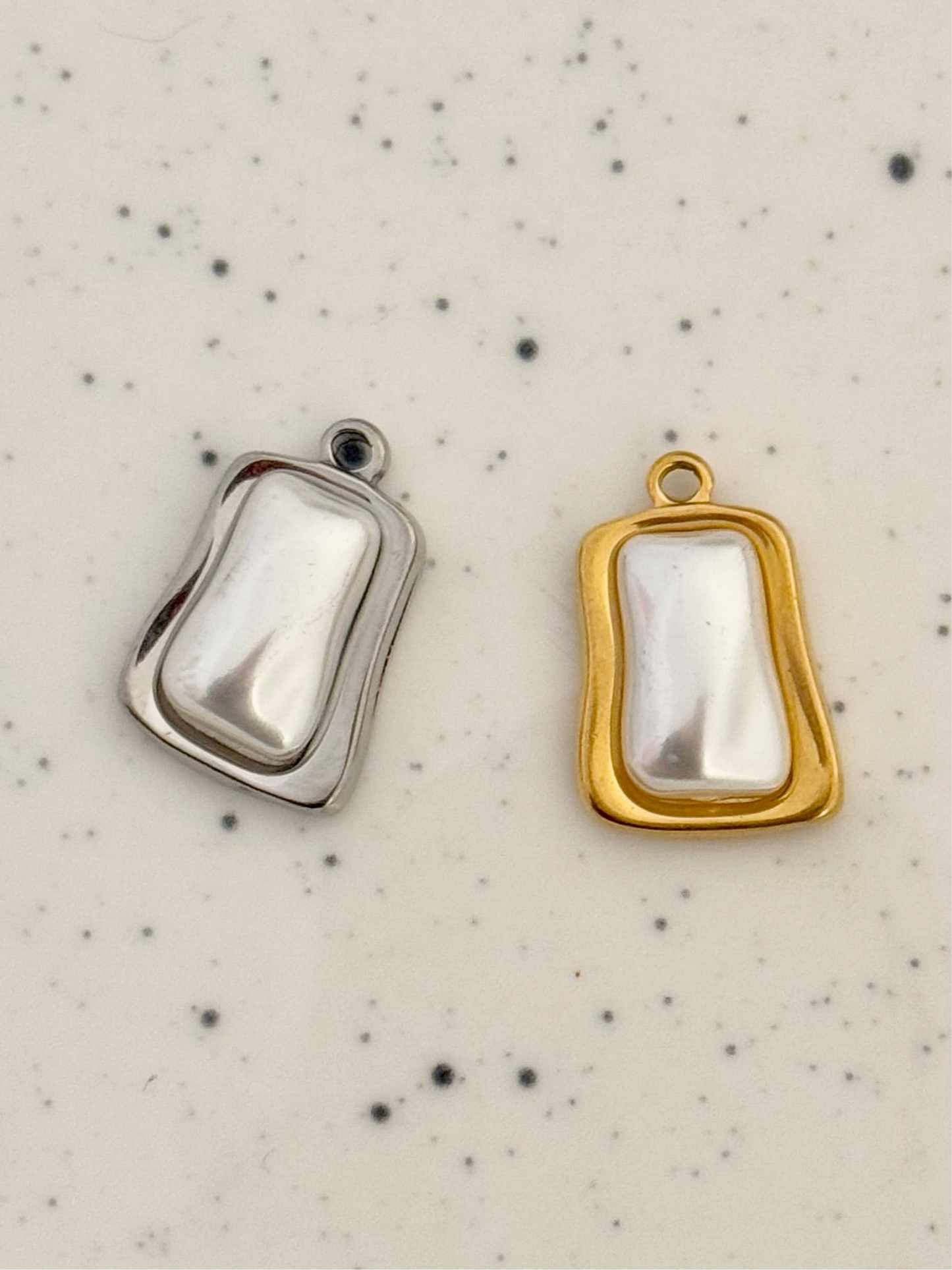 Irregular Pearl Pendant Charm