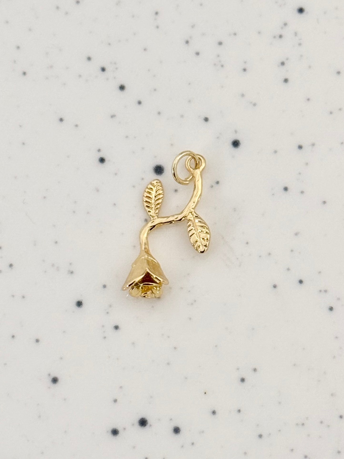 Gold Rose Charm