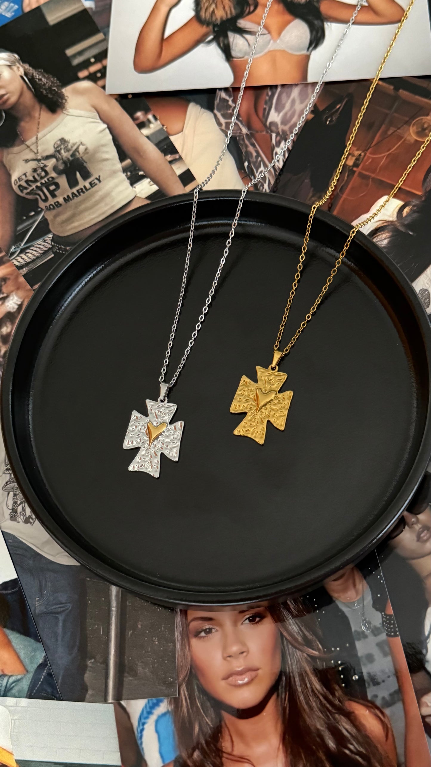 The “Cross My Heart” Long Necklace