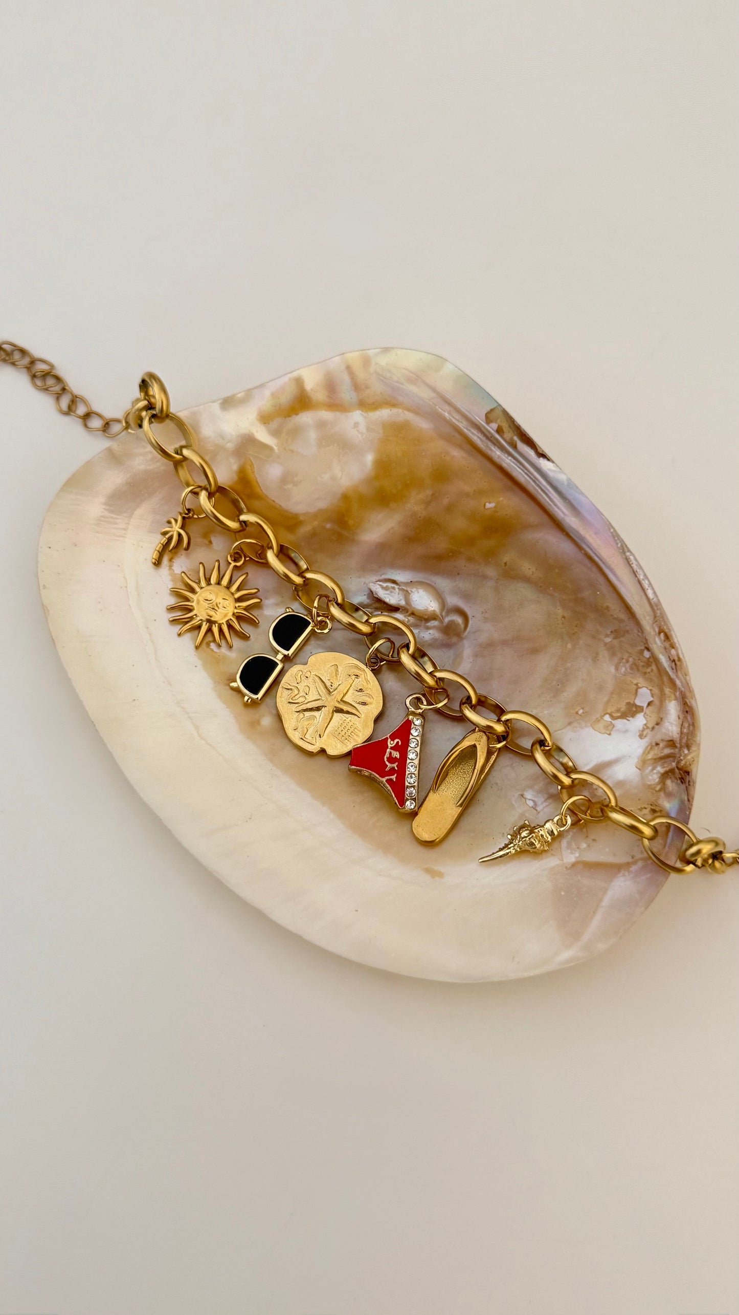 ‘Beach Bum’ Charm Bracelet