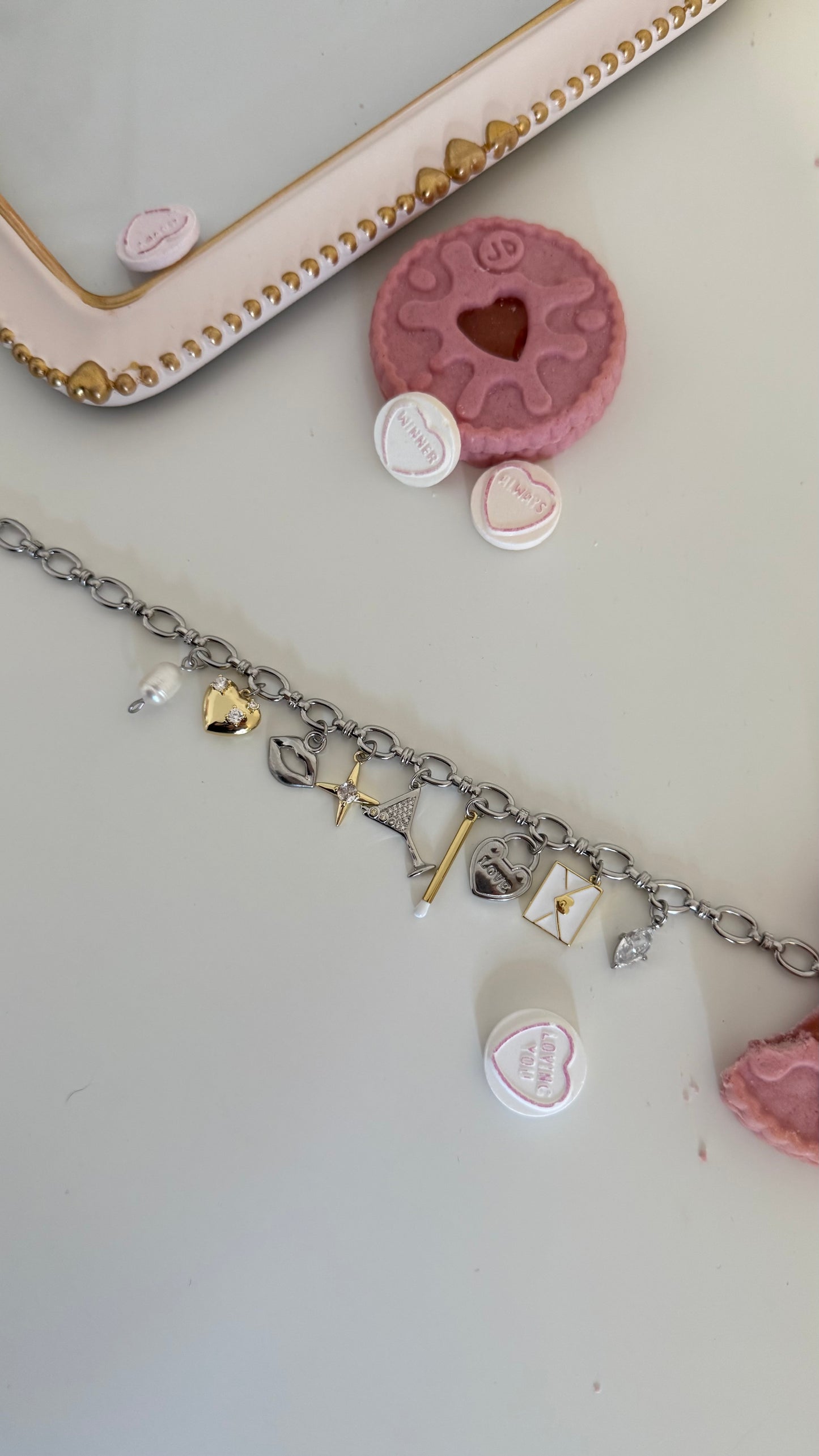 ‘Cupid’s Cocktail’ Charm Bracelet