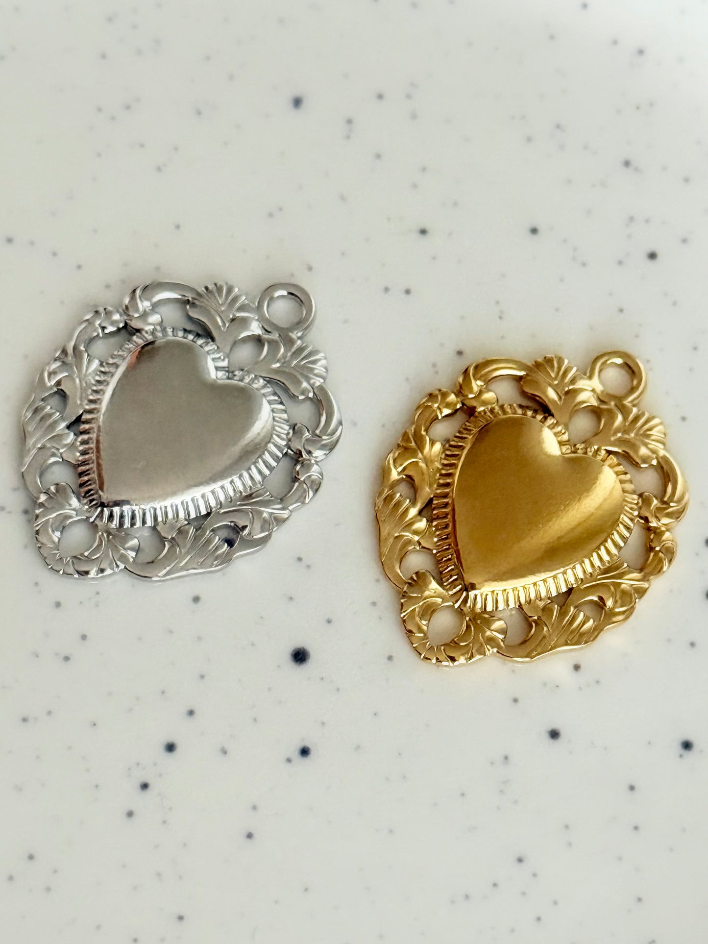 Filigree Sacred Heart Pendant