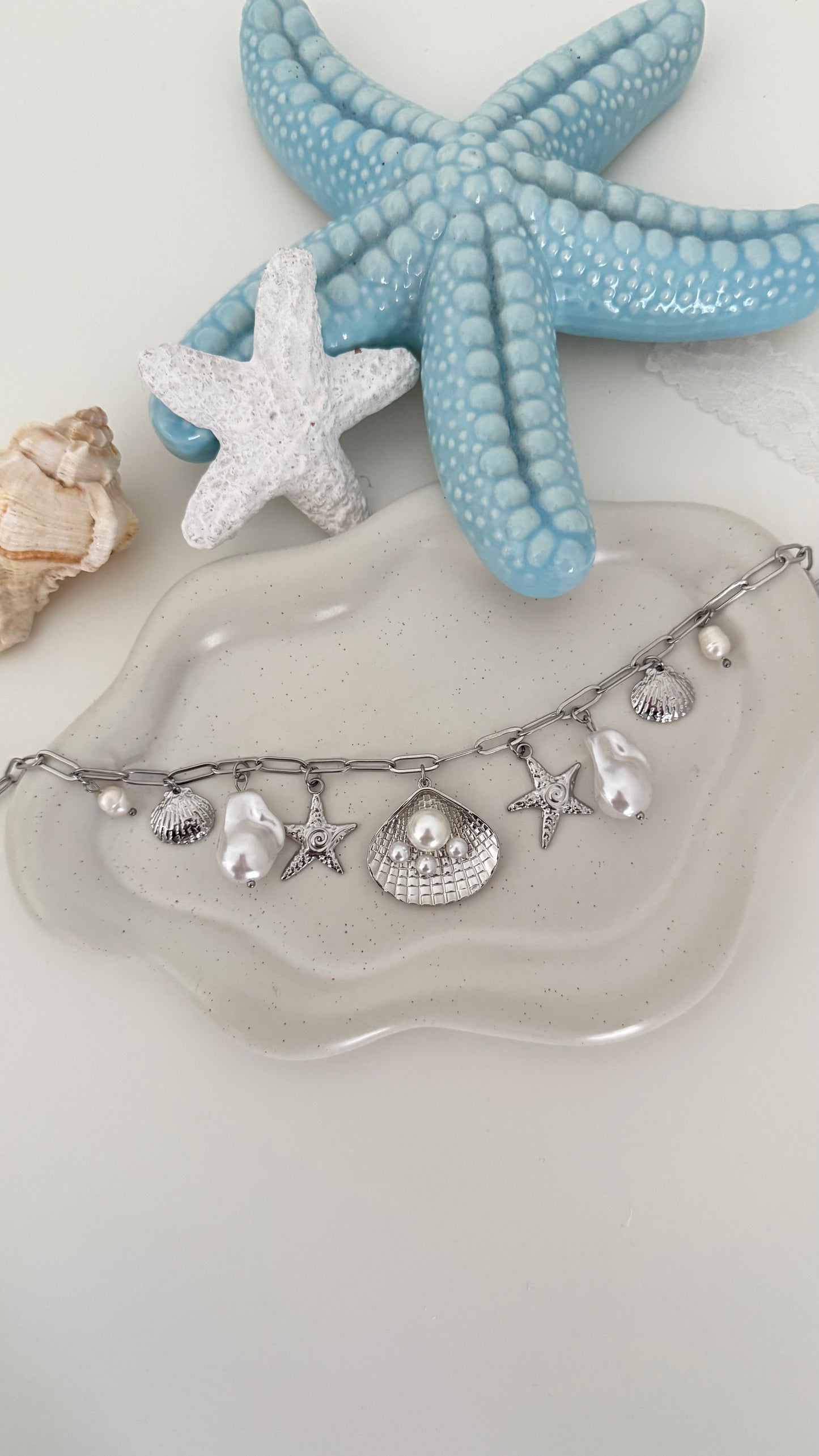 ‘Summer’s Not Over’ Silver Charm Necklace