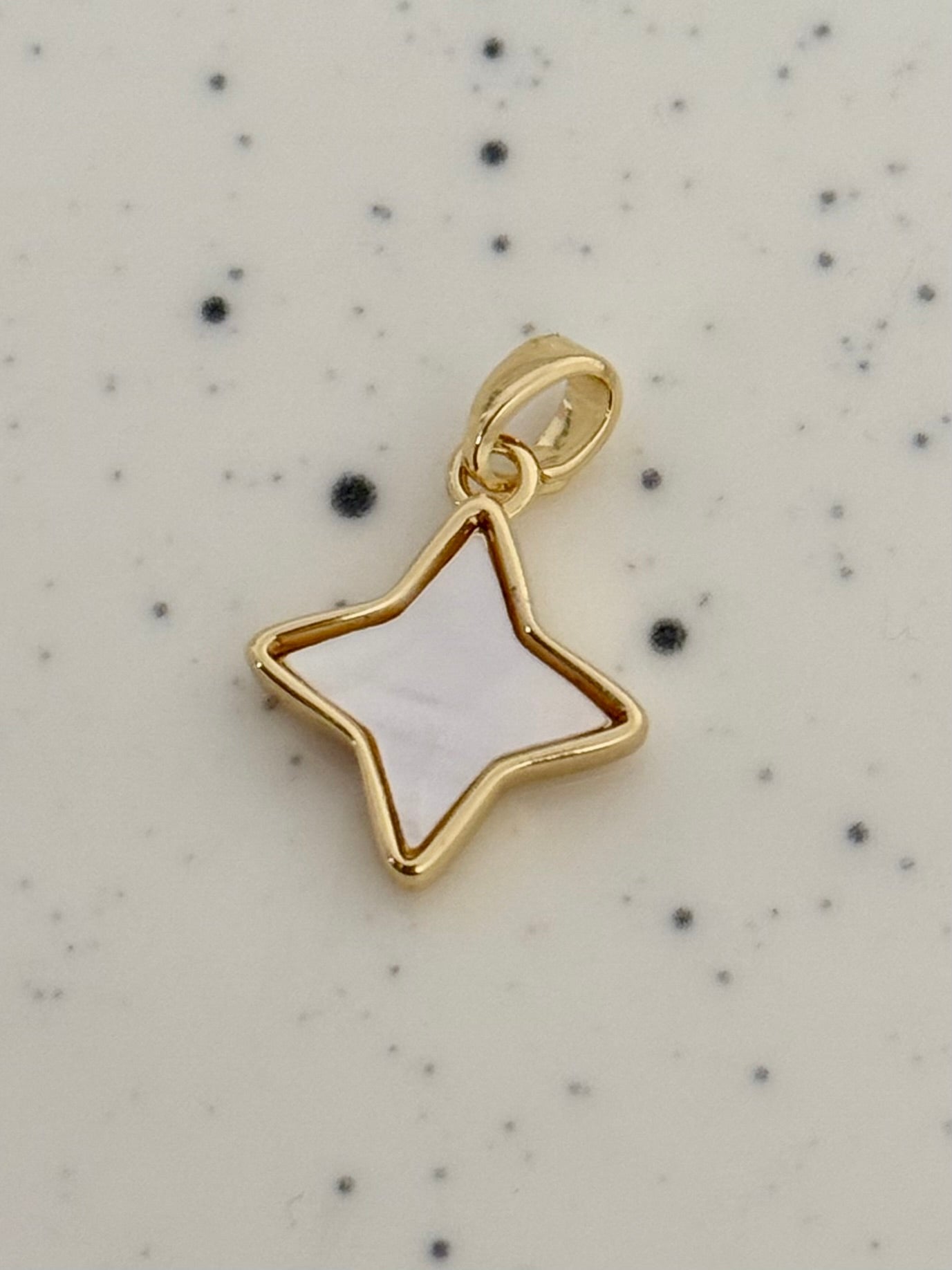 White Star Gold Charm