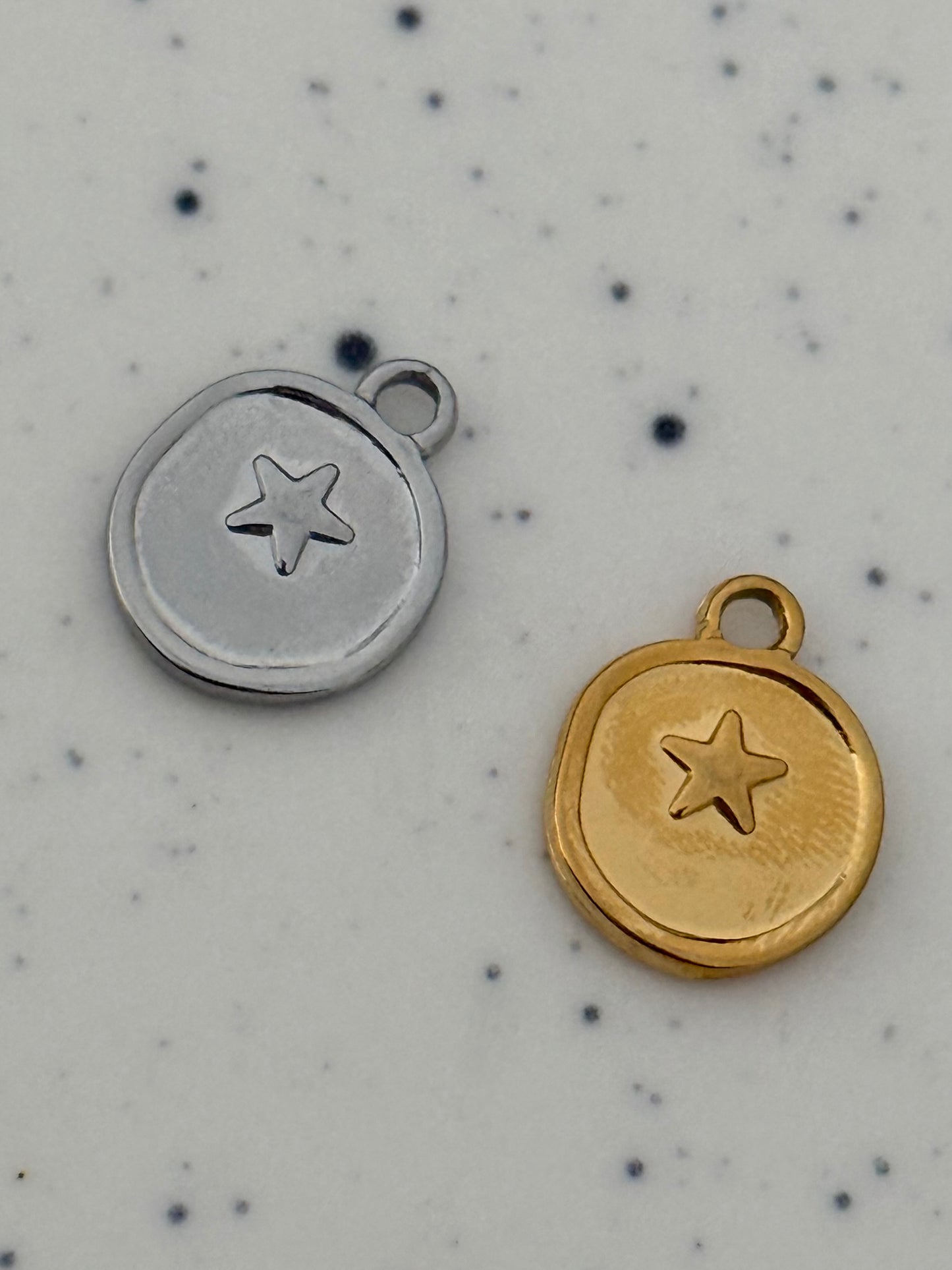 Circle Star Charms