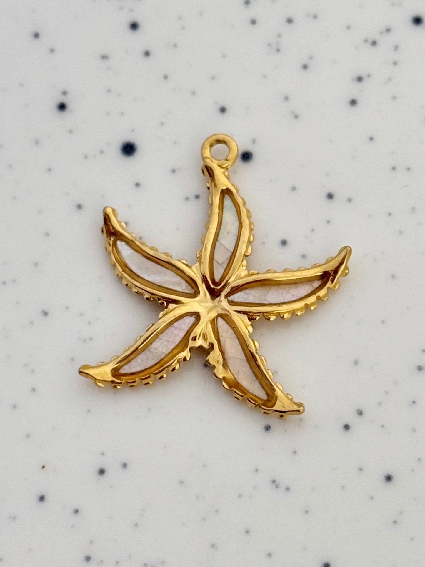 Big Gold Starfish Charm