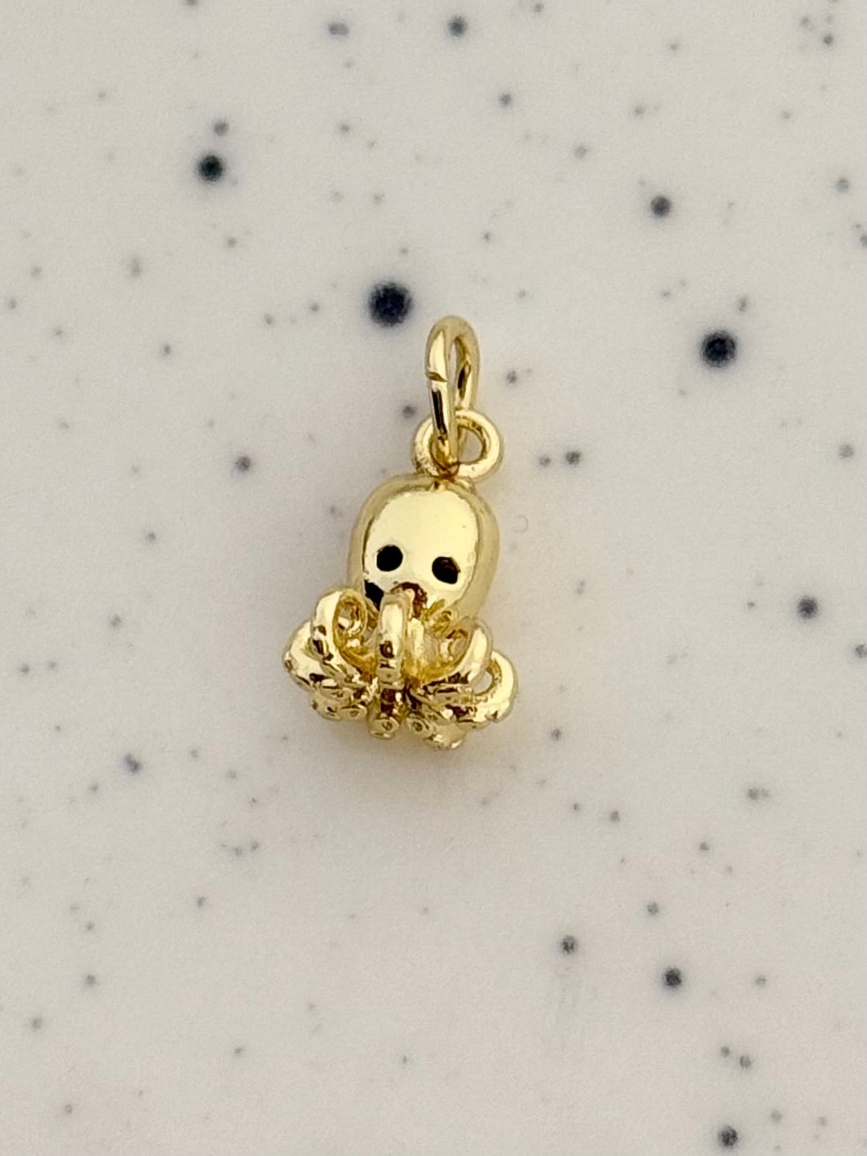 Tiny Octopus Gold Charms