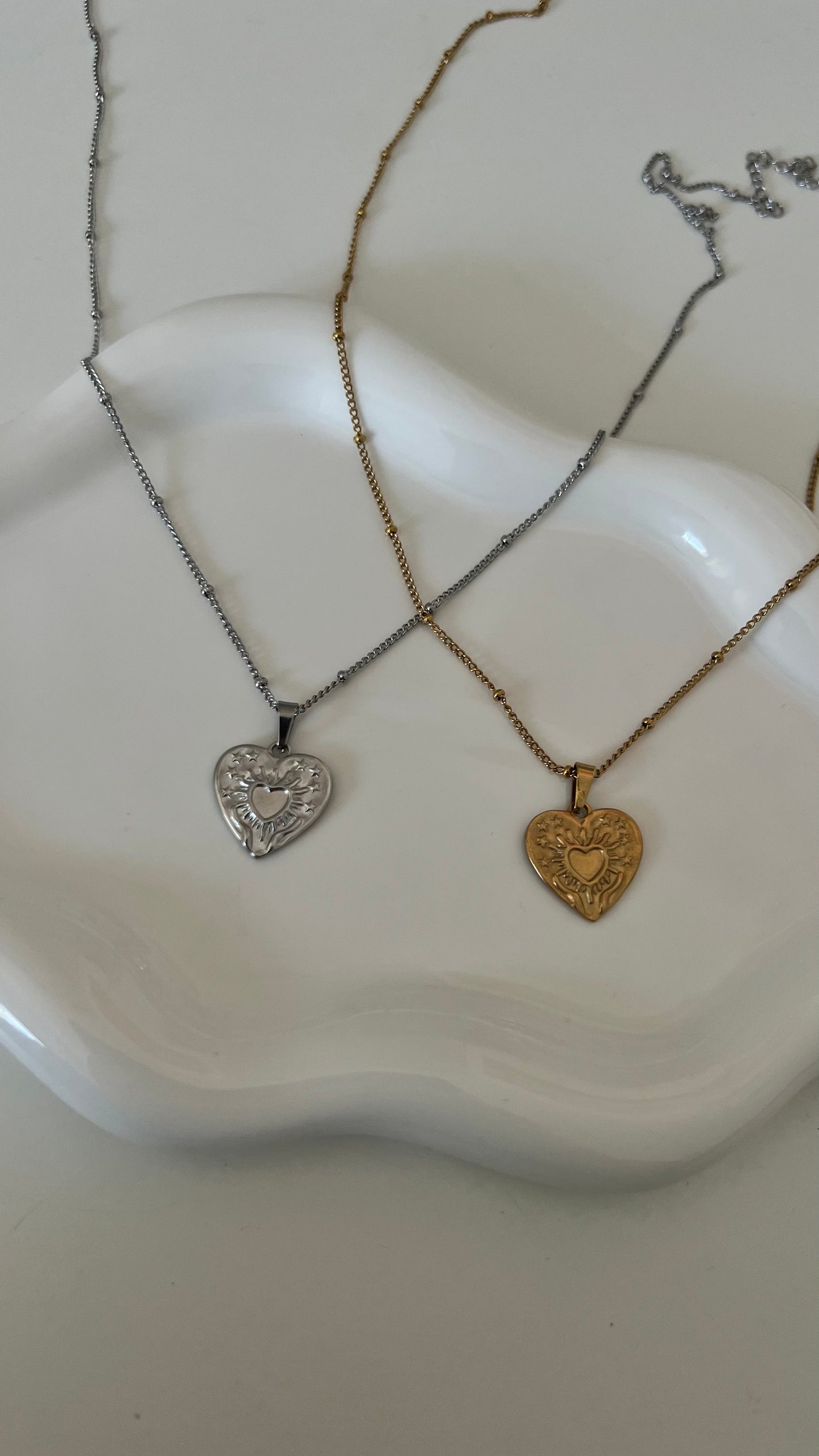Stainless Steel Heart Pendant Necklace