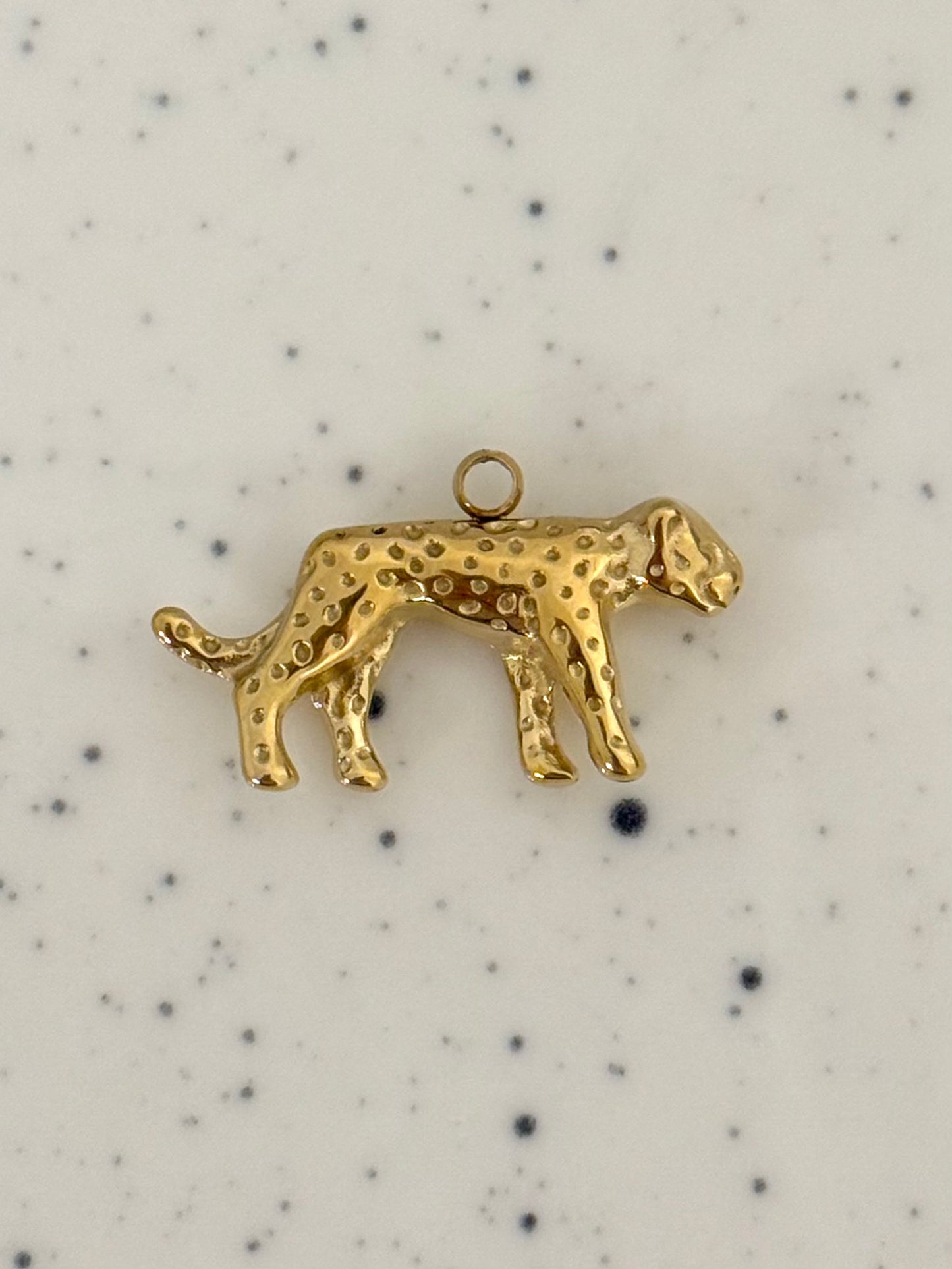 Gold Leopard Charm