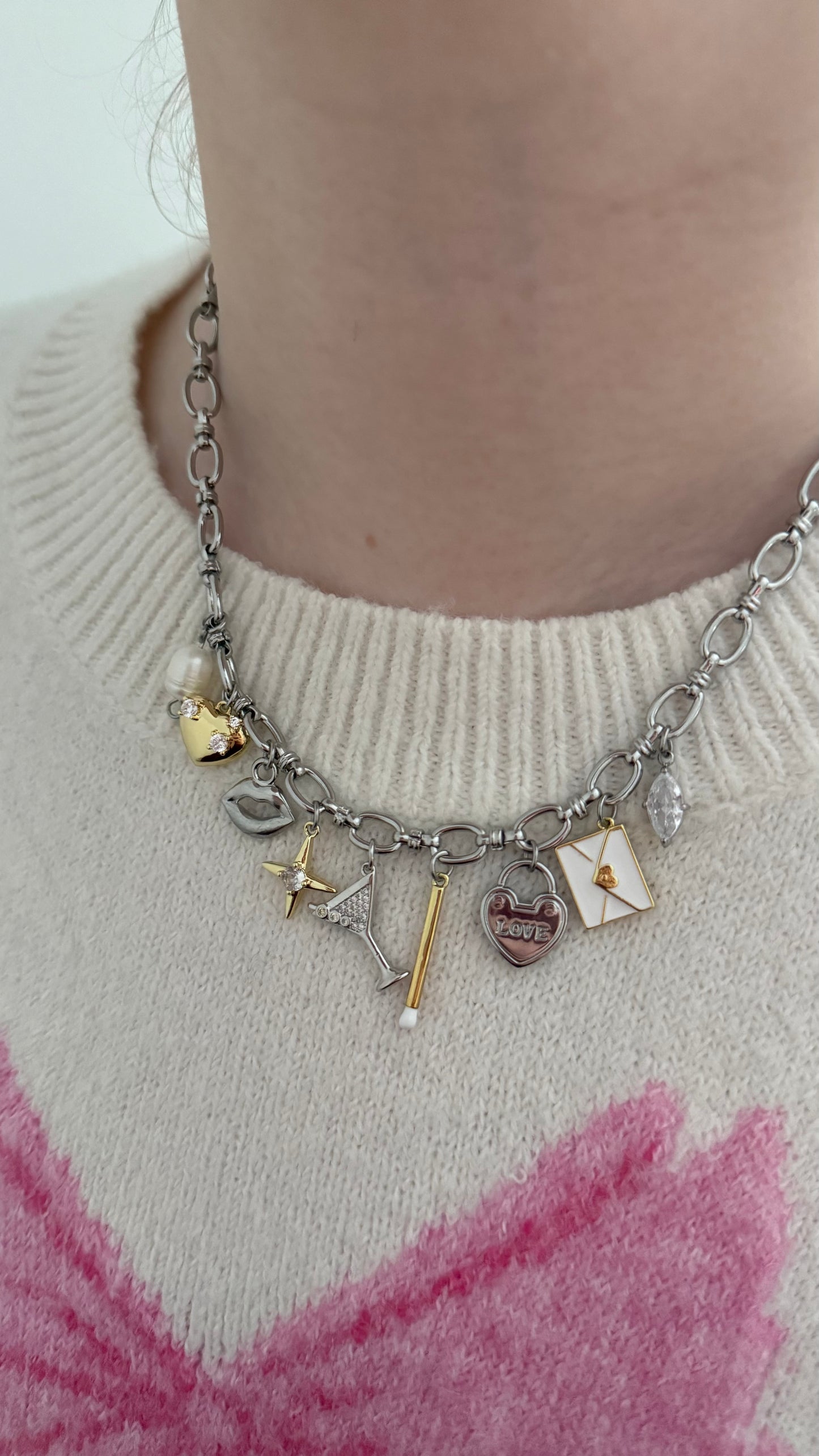 ‘Cupid’s Cocktail’ Charm Necklace