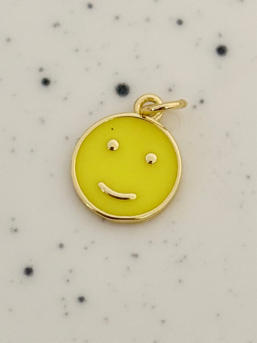Yellow Smiley Face Charm