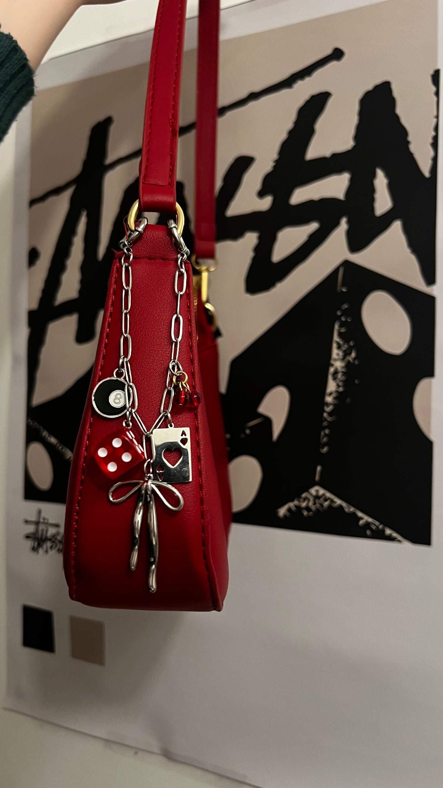Such A Flirt Silver Bag Charm
