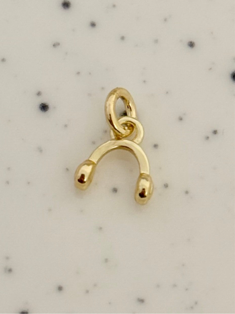 Tiny Gold Headphone Charm