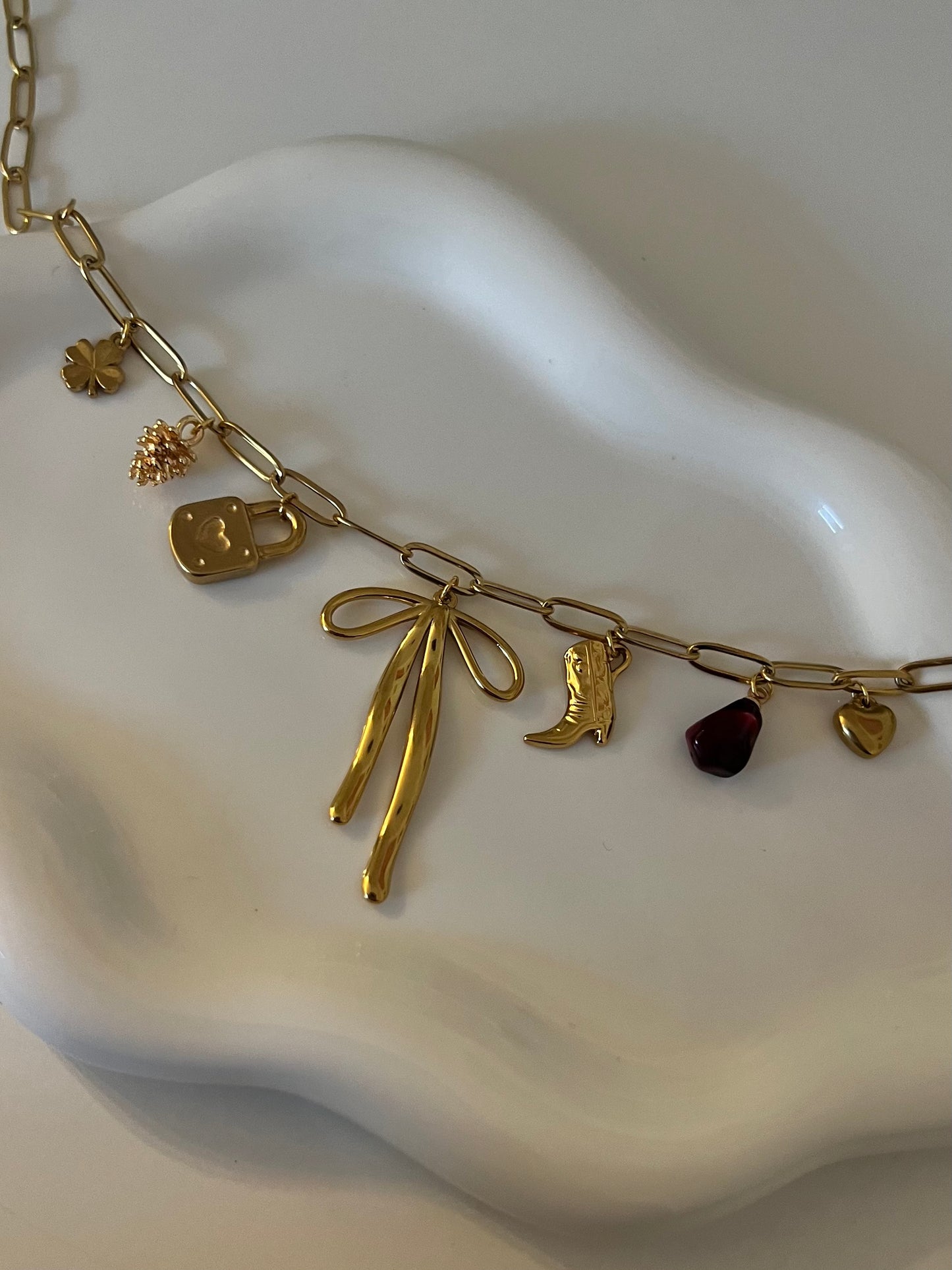 Spiced Kiss Charm Necklace
