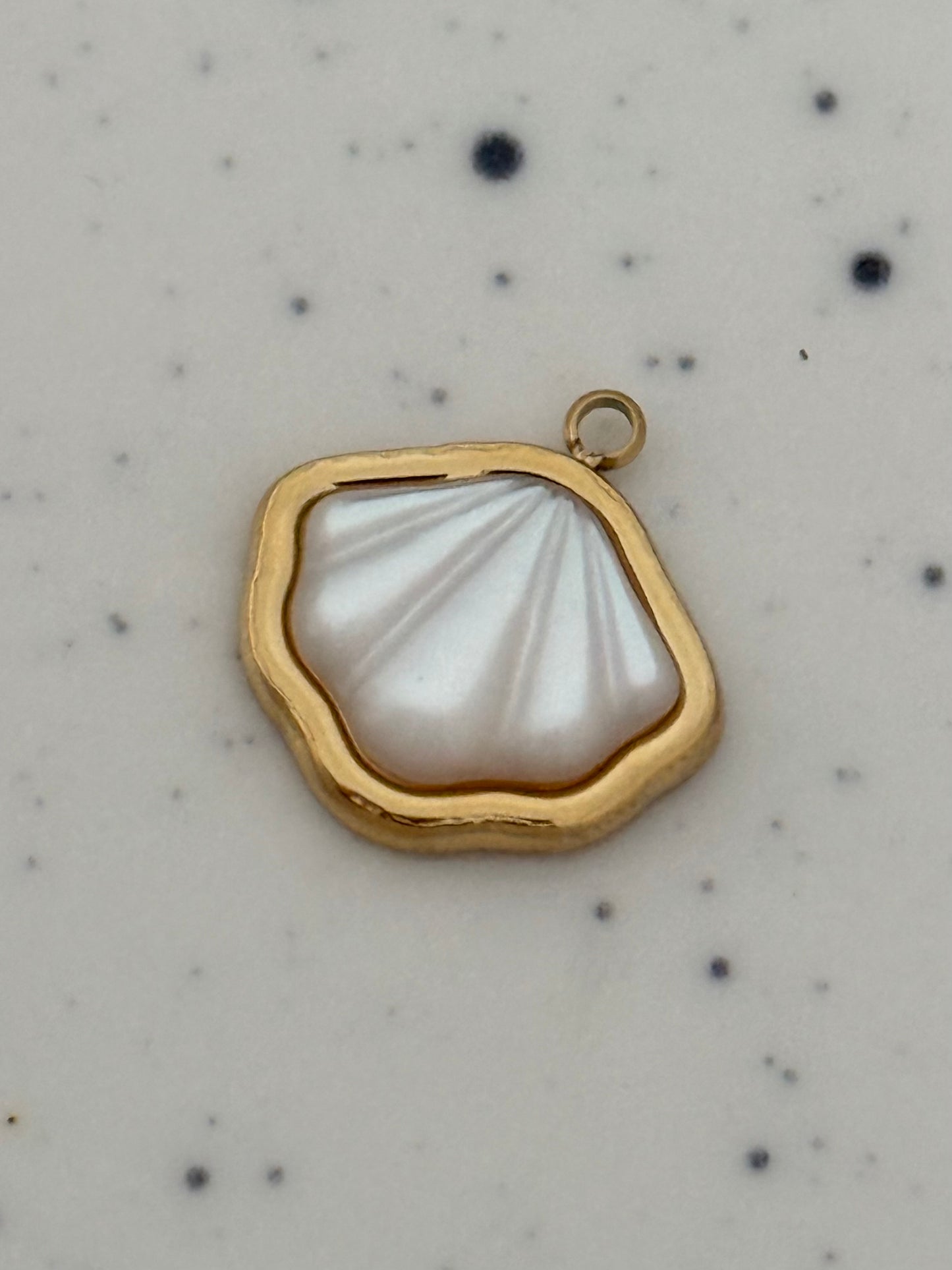 Gold Shell Charm