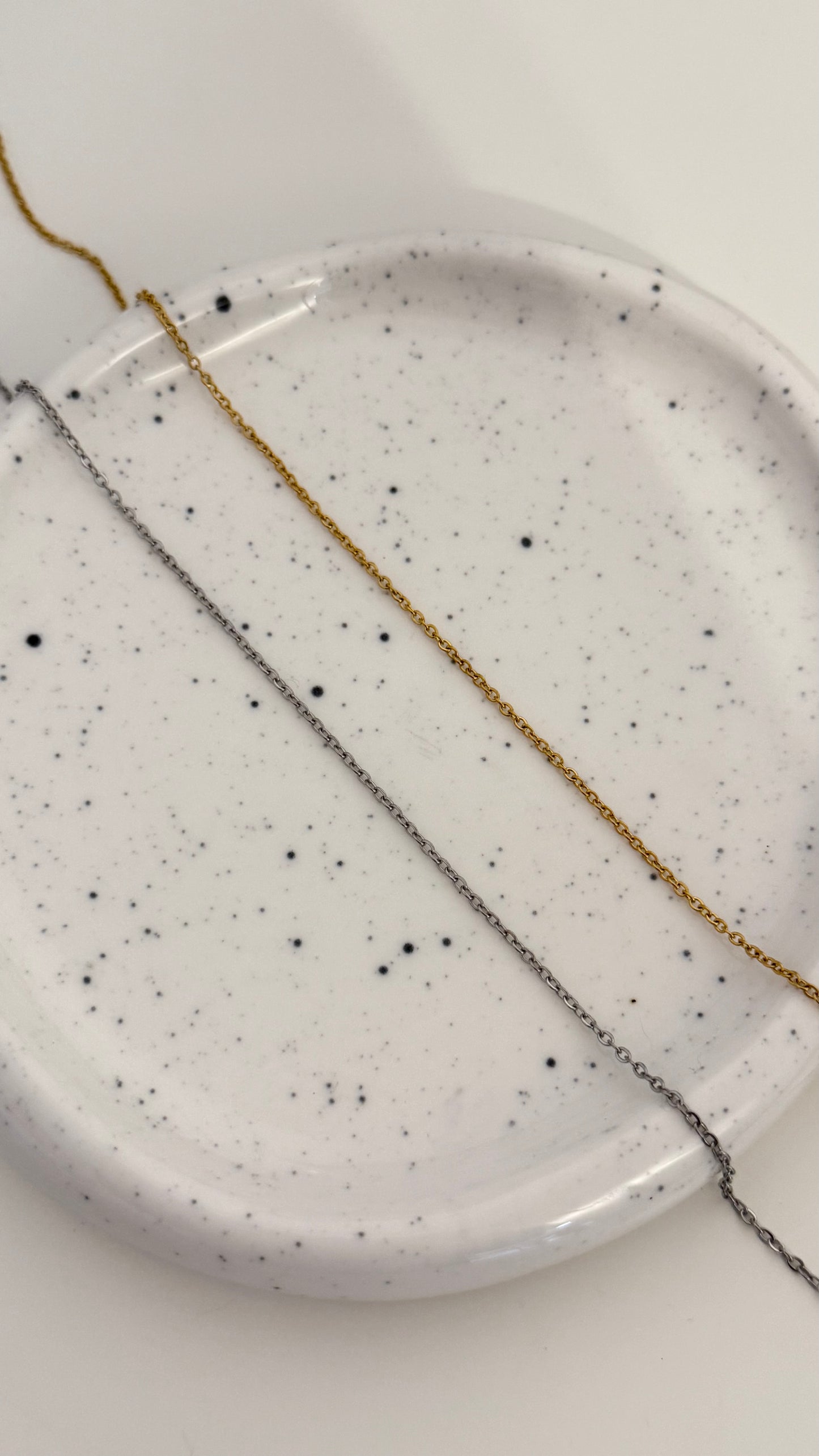 Dangly Thin Stainless Steel Necklace Chain