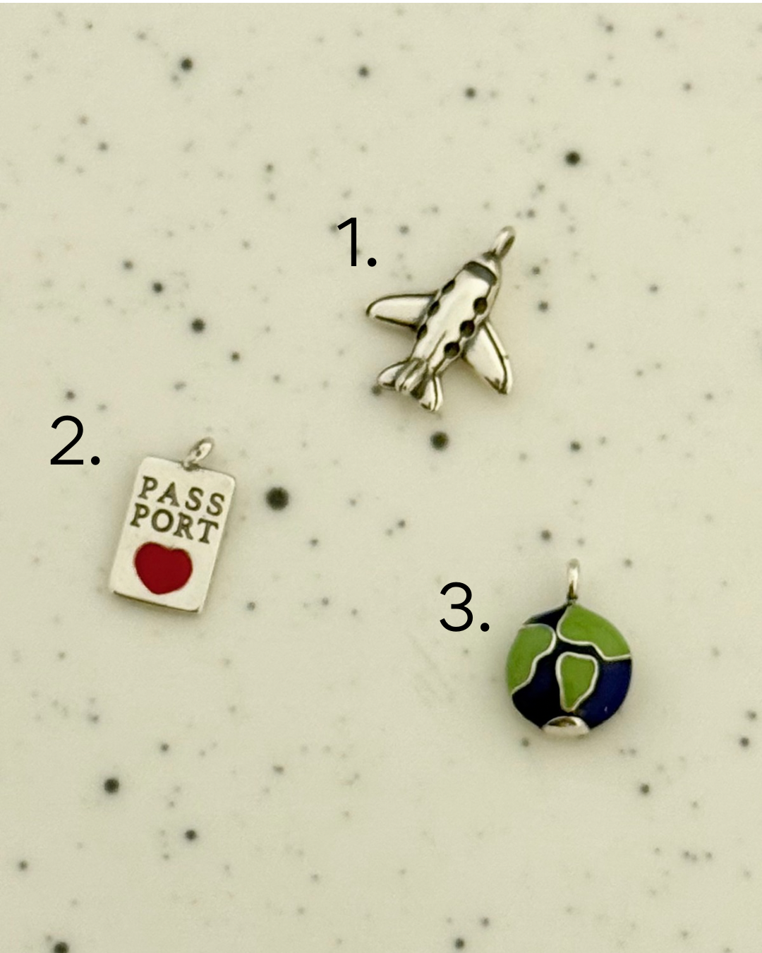 Silver Travel Charms
