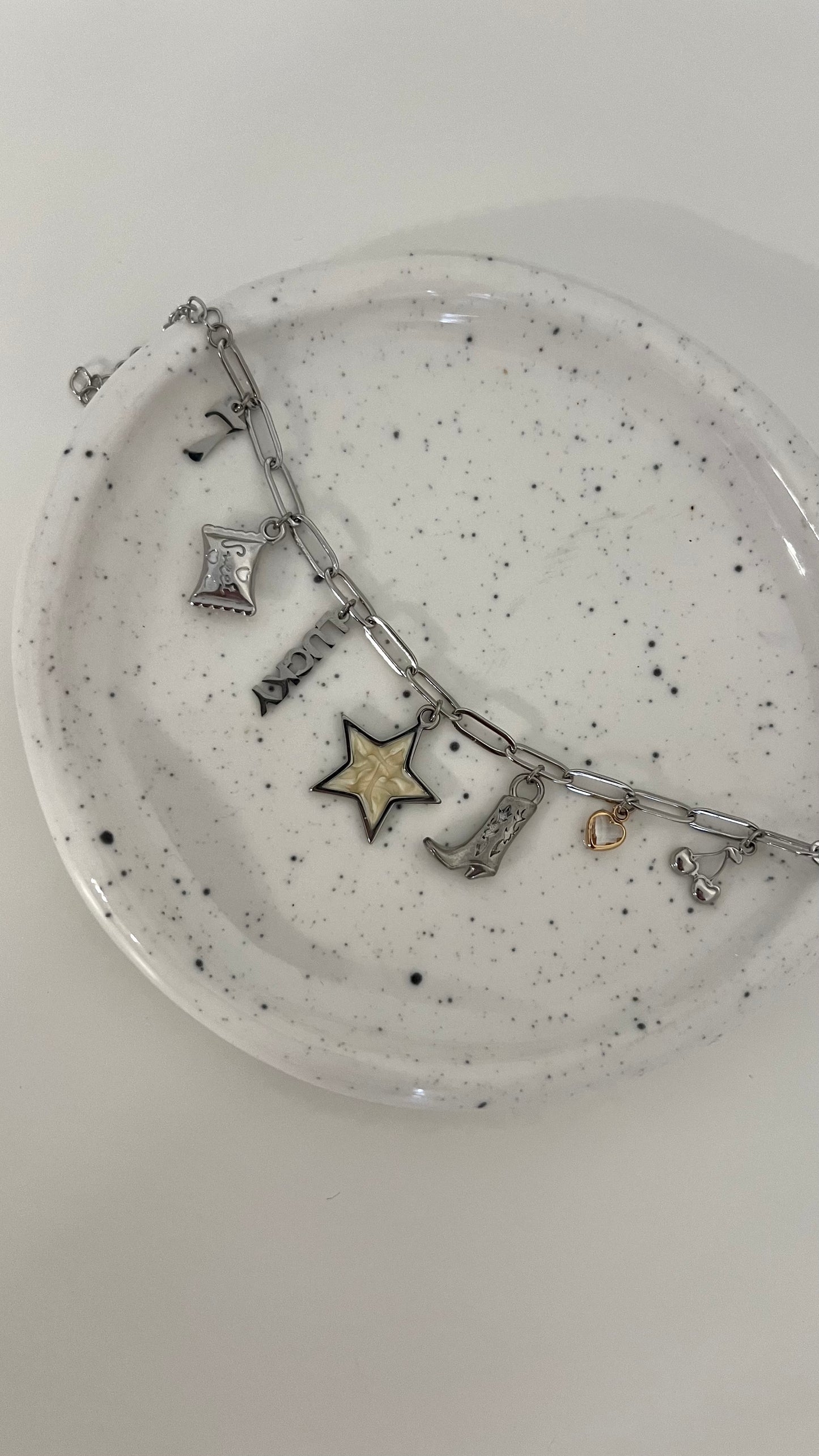 Lucky Me Silver Charm Bracelet
