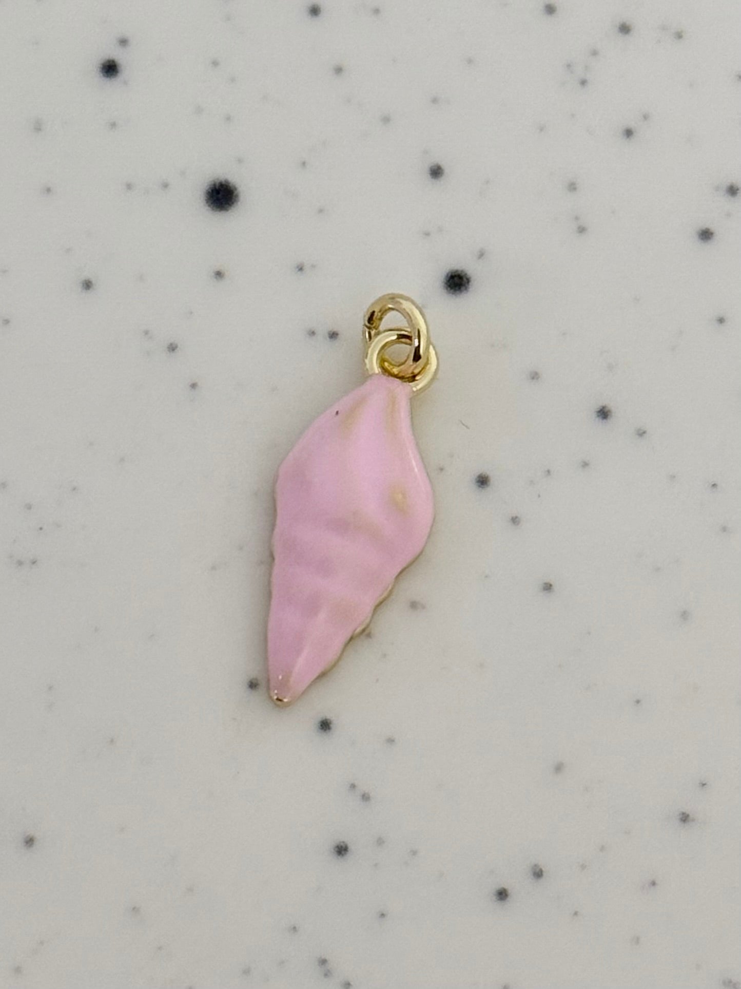 Pink Gold Shell Charm