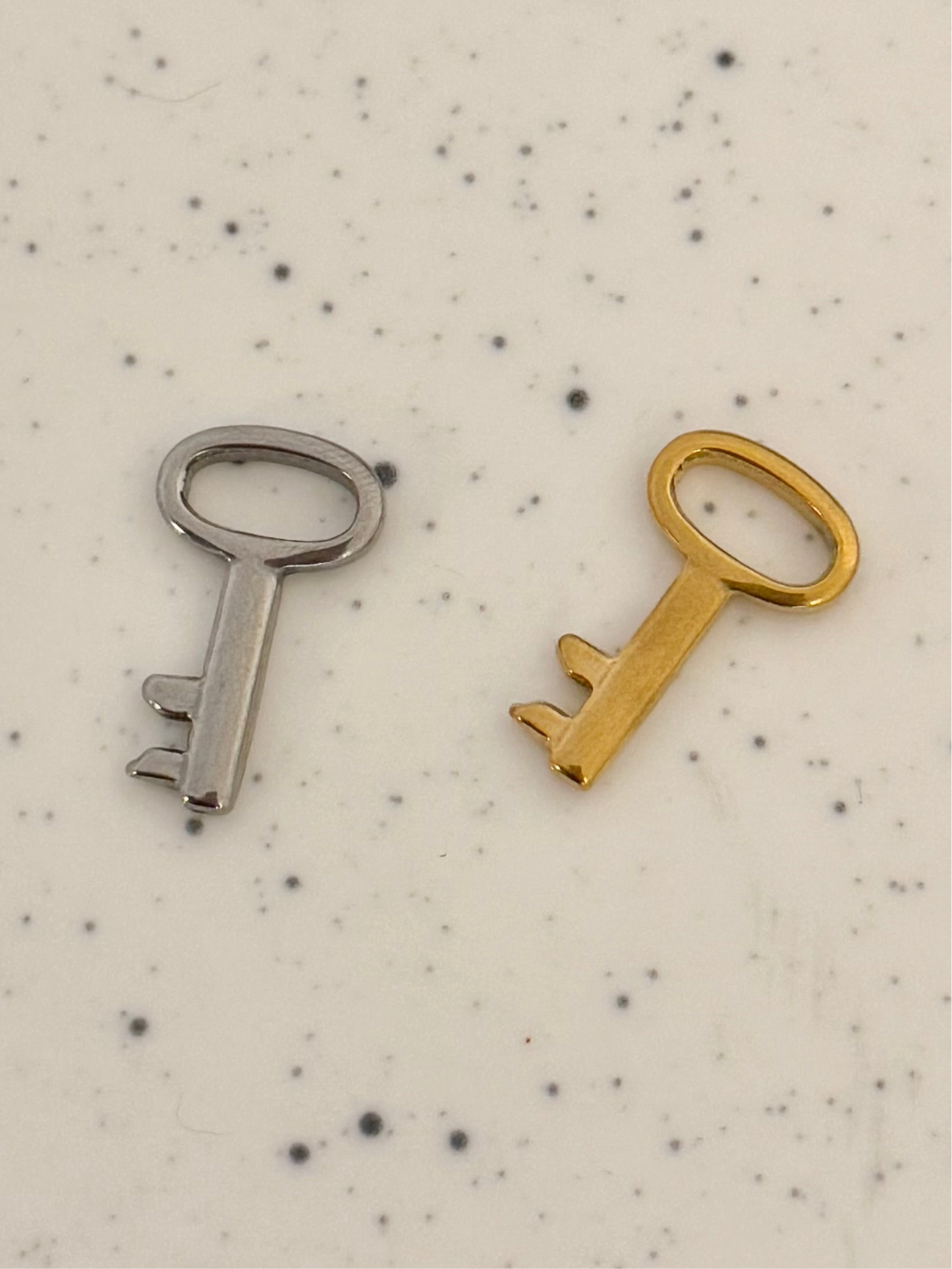 Stainless Steel Key Charm