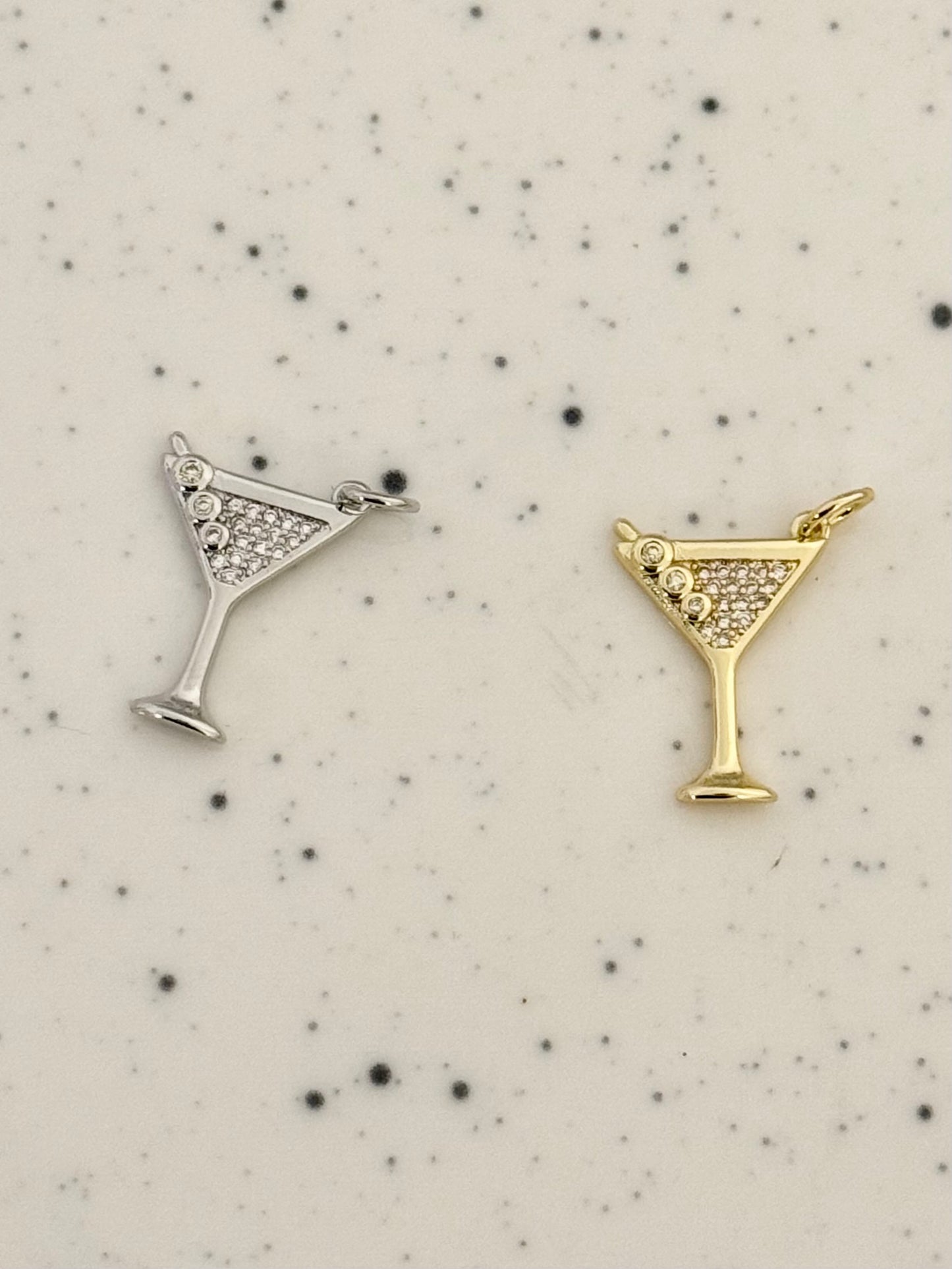 Embellished Martini/Cocktail Glass