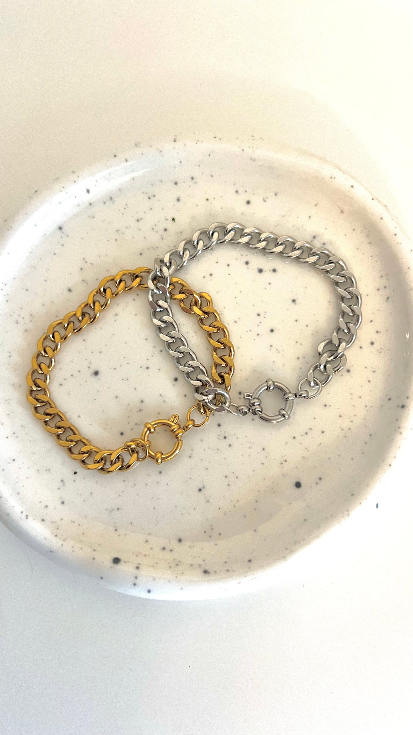 Stainless Steel Chunky Sailor’s Clasp Bracelet