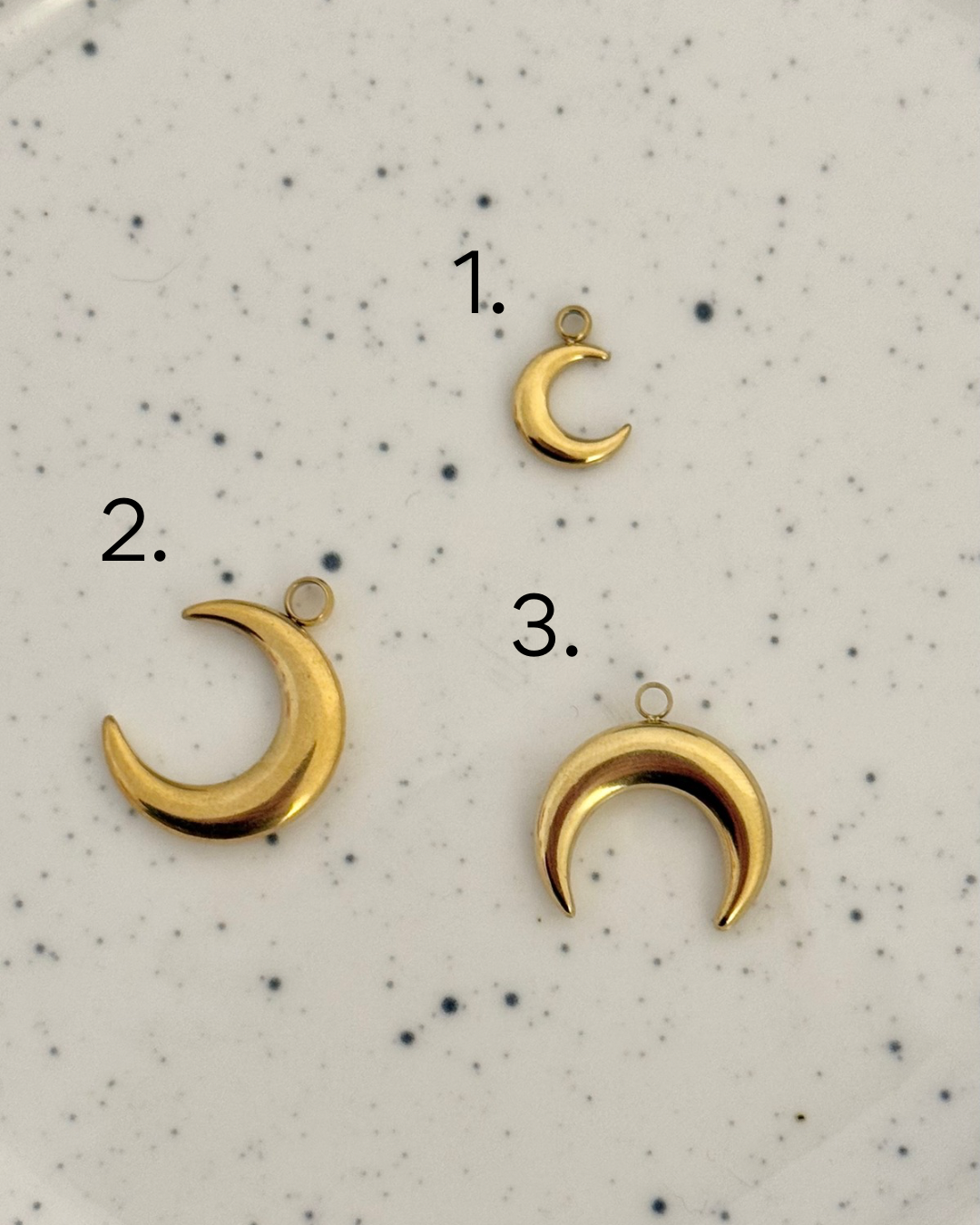 Gold Moon Charms