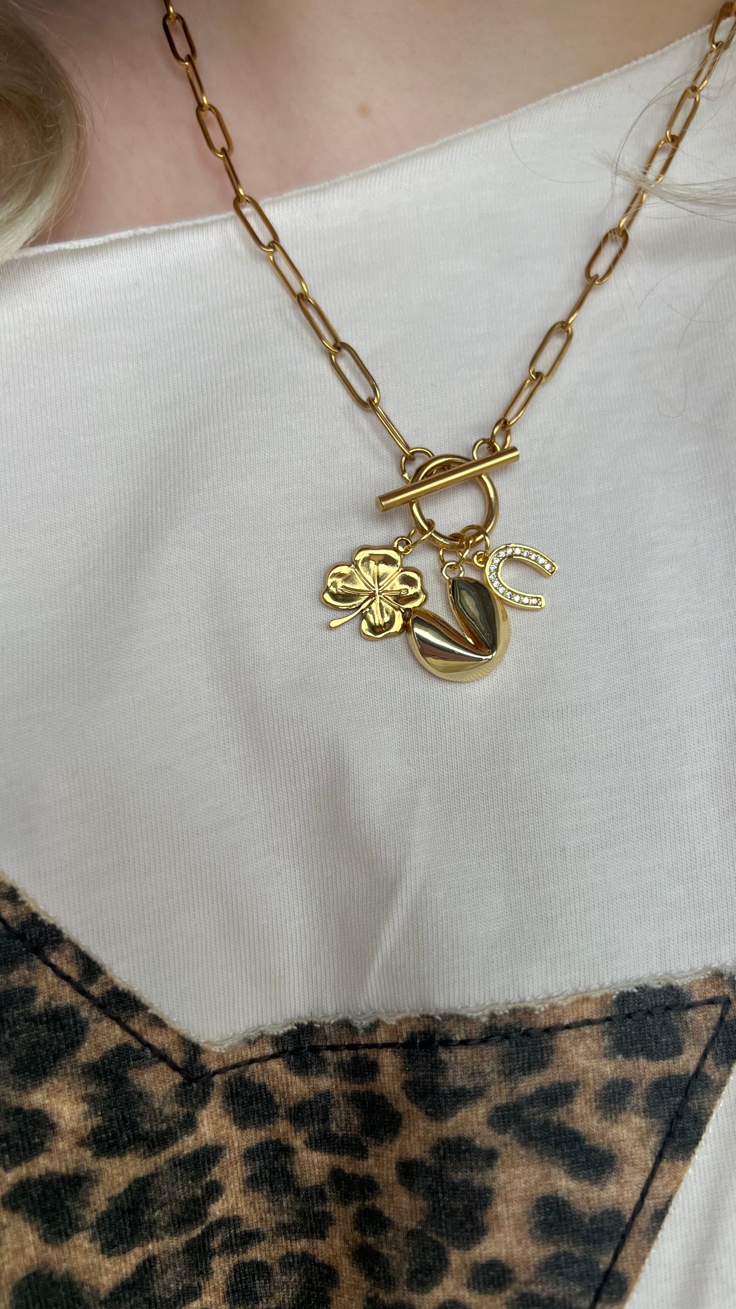 Gold Lucky Charms Necklace