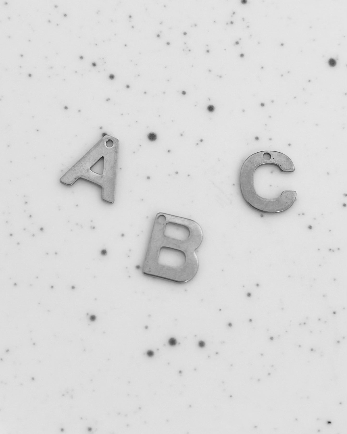 Silver A-Z Letter Charms