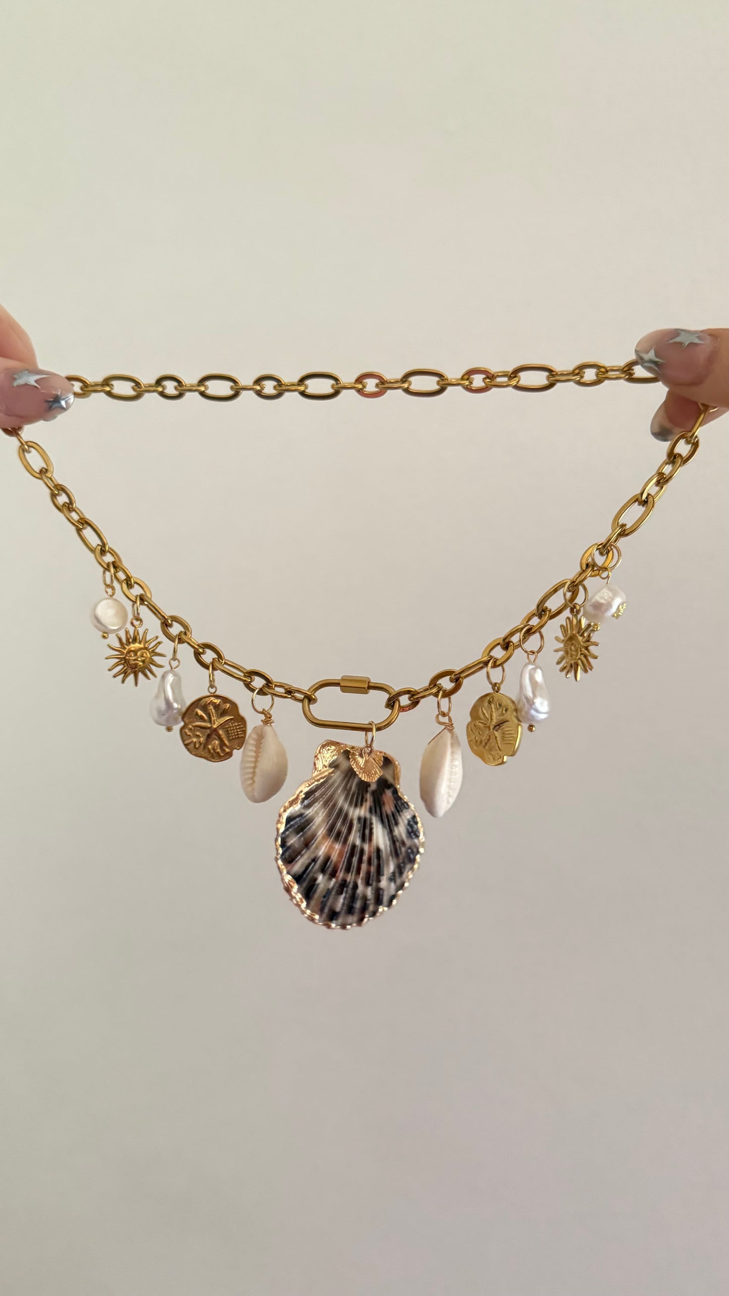 ‘Tropic Like It’s Hot’ Gold Charm Necklace