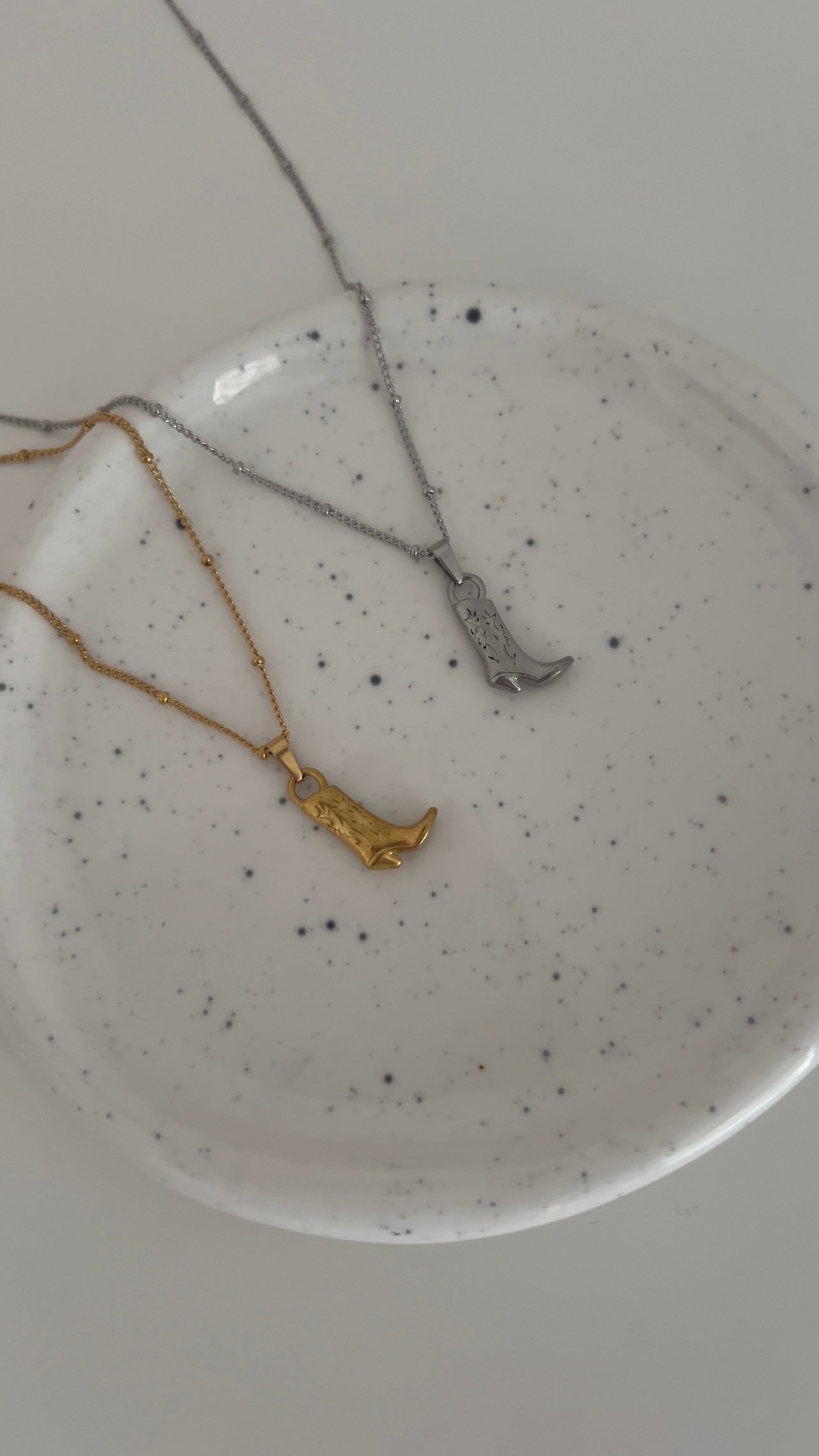 Cowgirl Stainless Steel Pendant Necklace