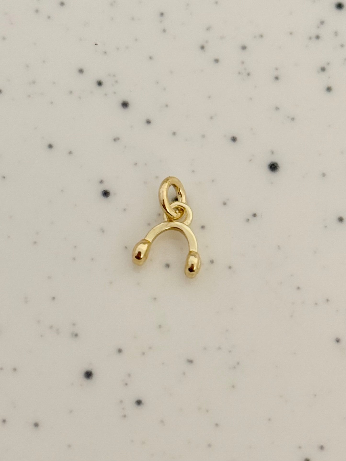 Tiny Gold Headphone Charm