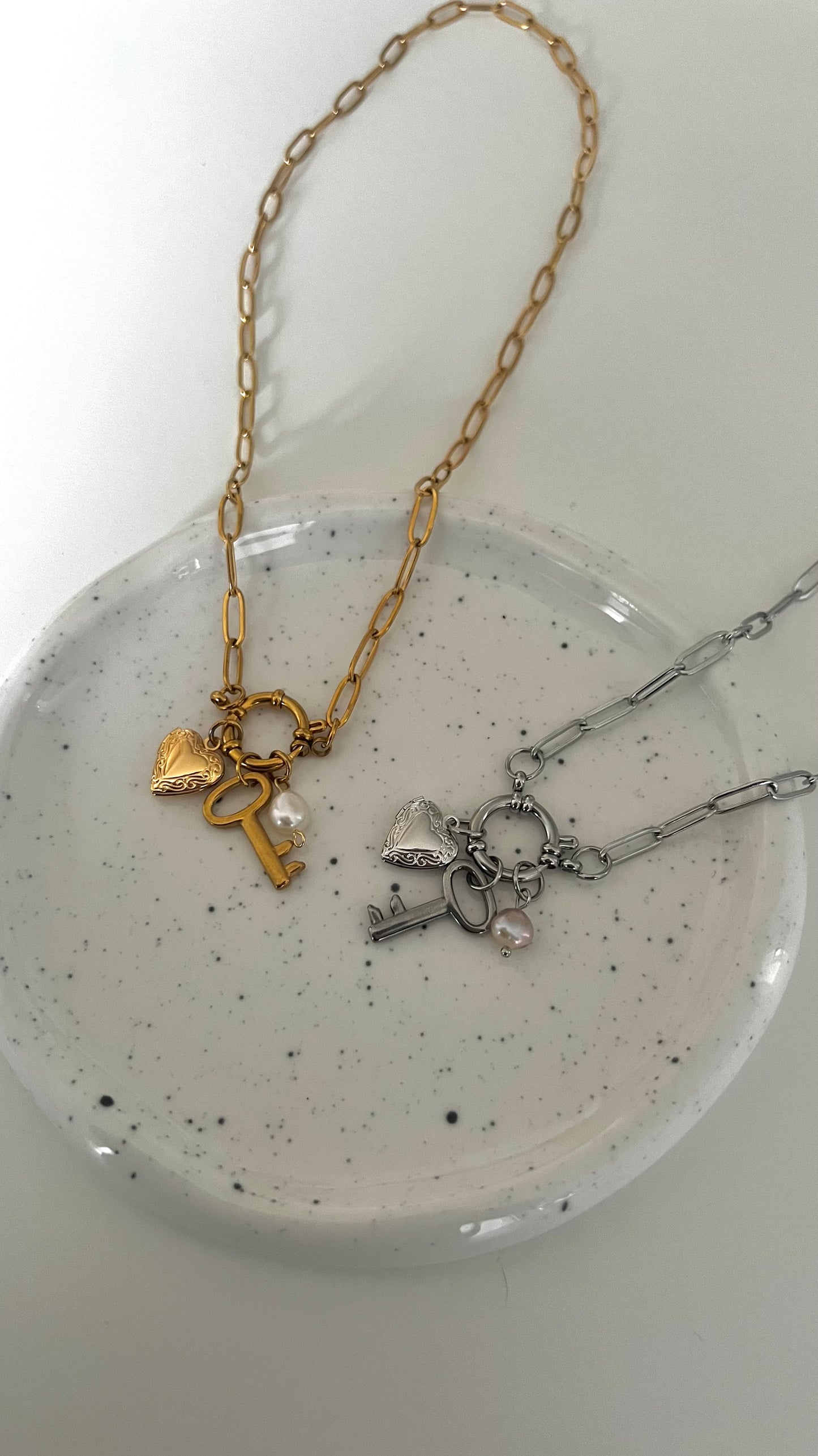 Enchanted Love Sailor’s Clasp Charm Necklace