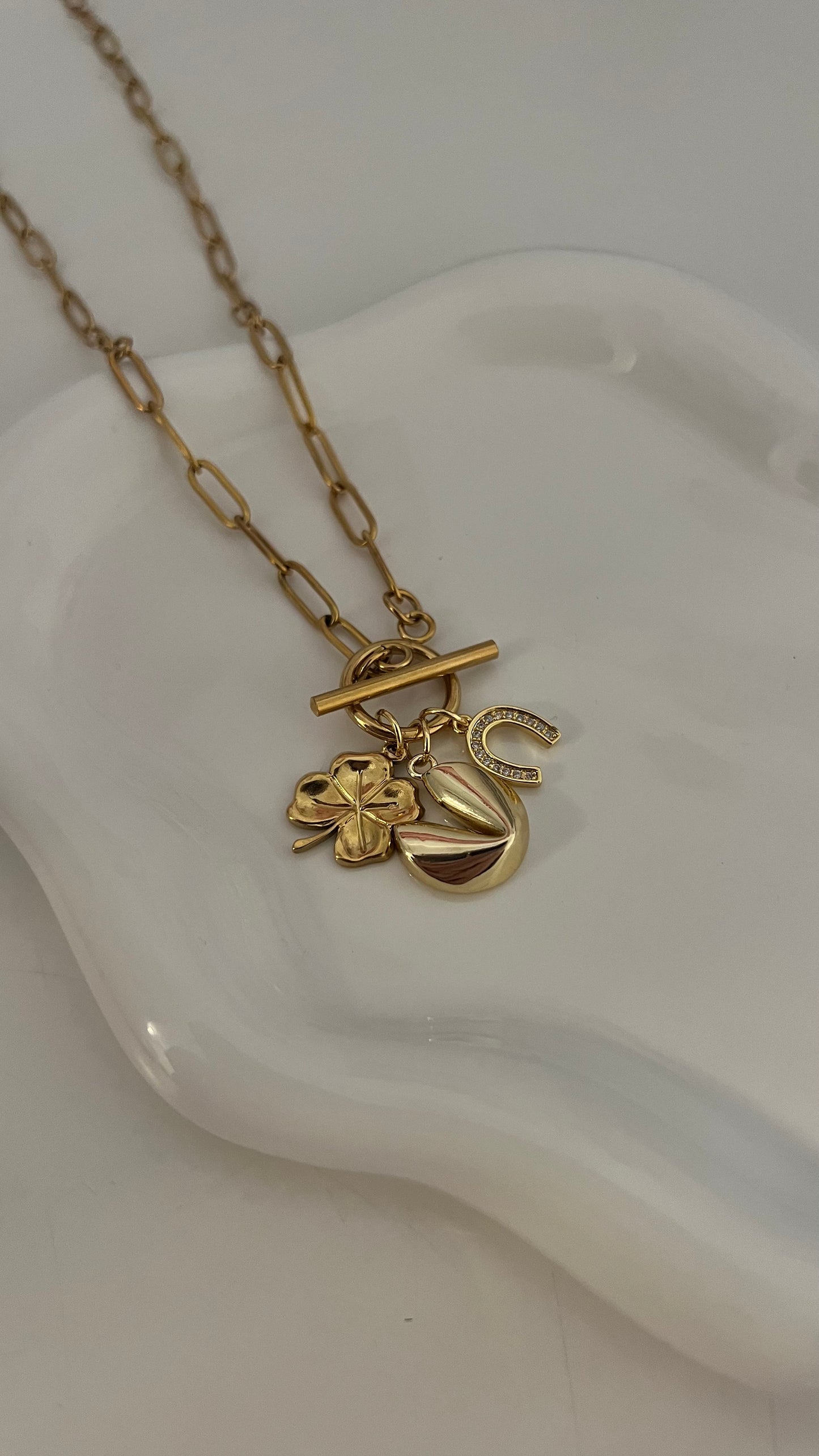 Gold Lucky Charms Necklace