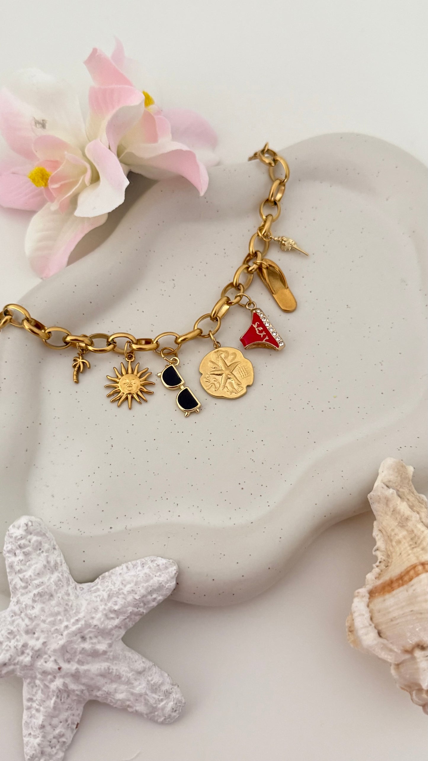 ‘Beach Bum’ Charm Bracelet