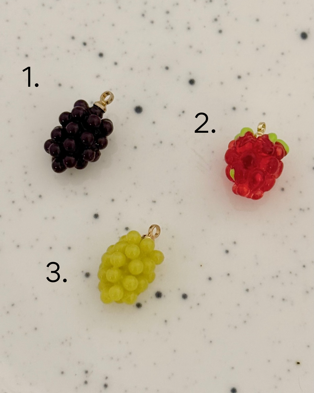 Fruit Resin Charms