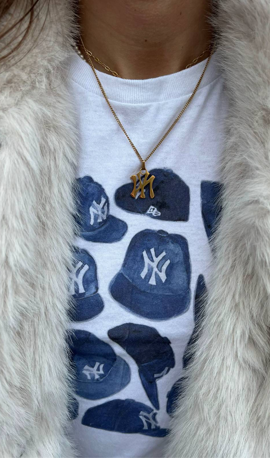 New York Yankee Pendant Necklace