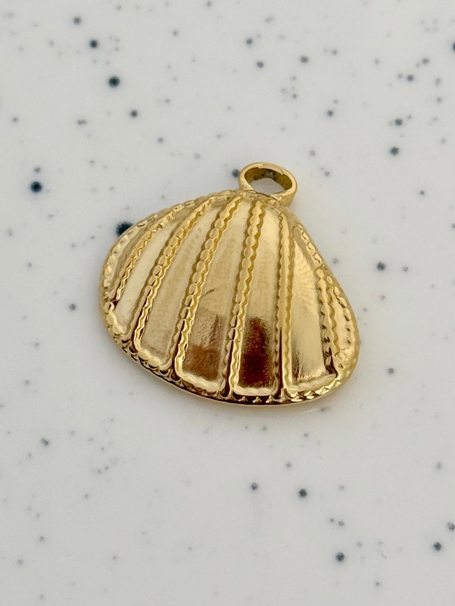 Seashell Gold Charm