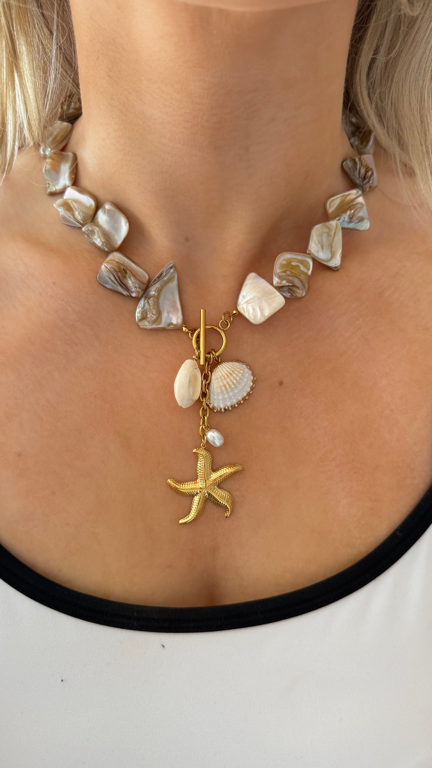 ‘Shell Yeah!’ Freshwater Pearl Necklace