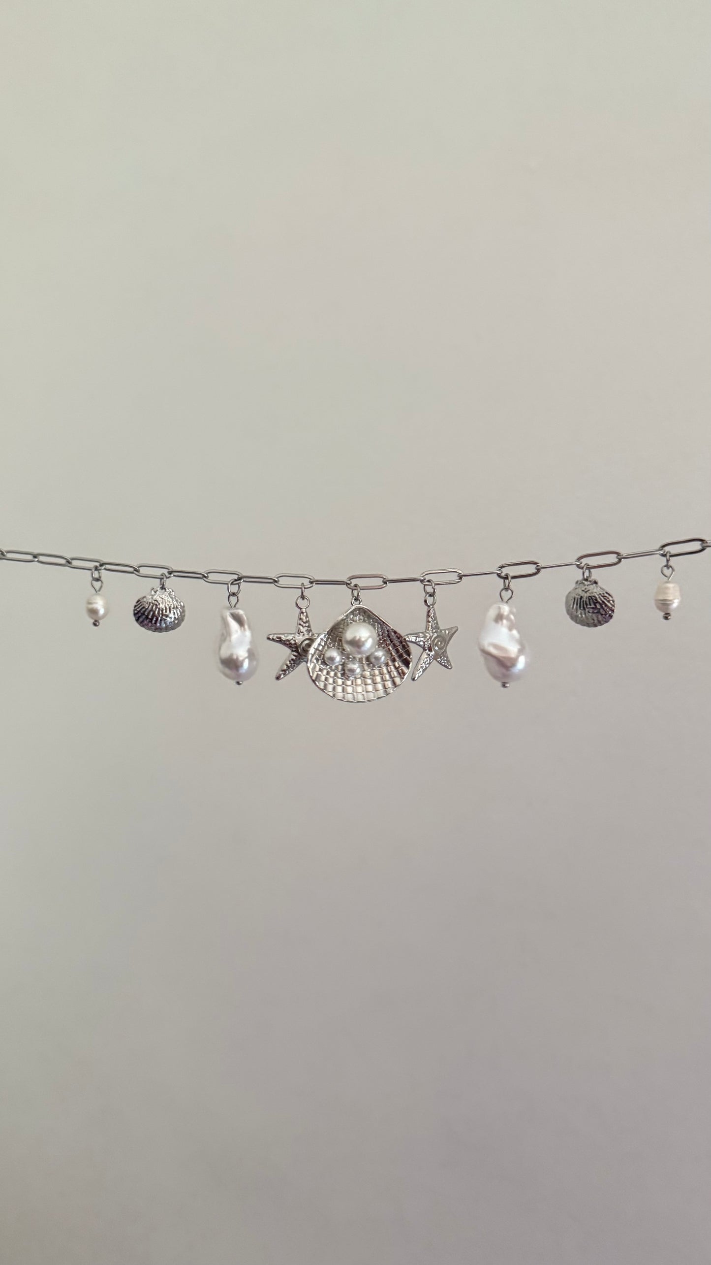 ‘Summer’s Not Over’ Silver Charm Necklace