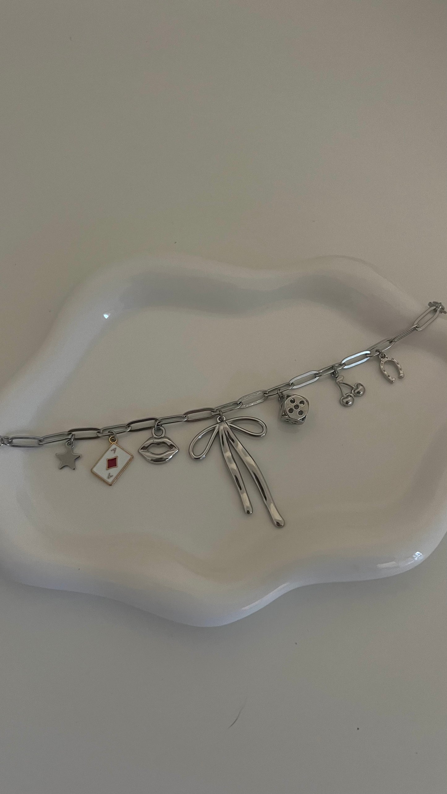 The Girl’s Hit Vegas Silver Charm Bracelet