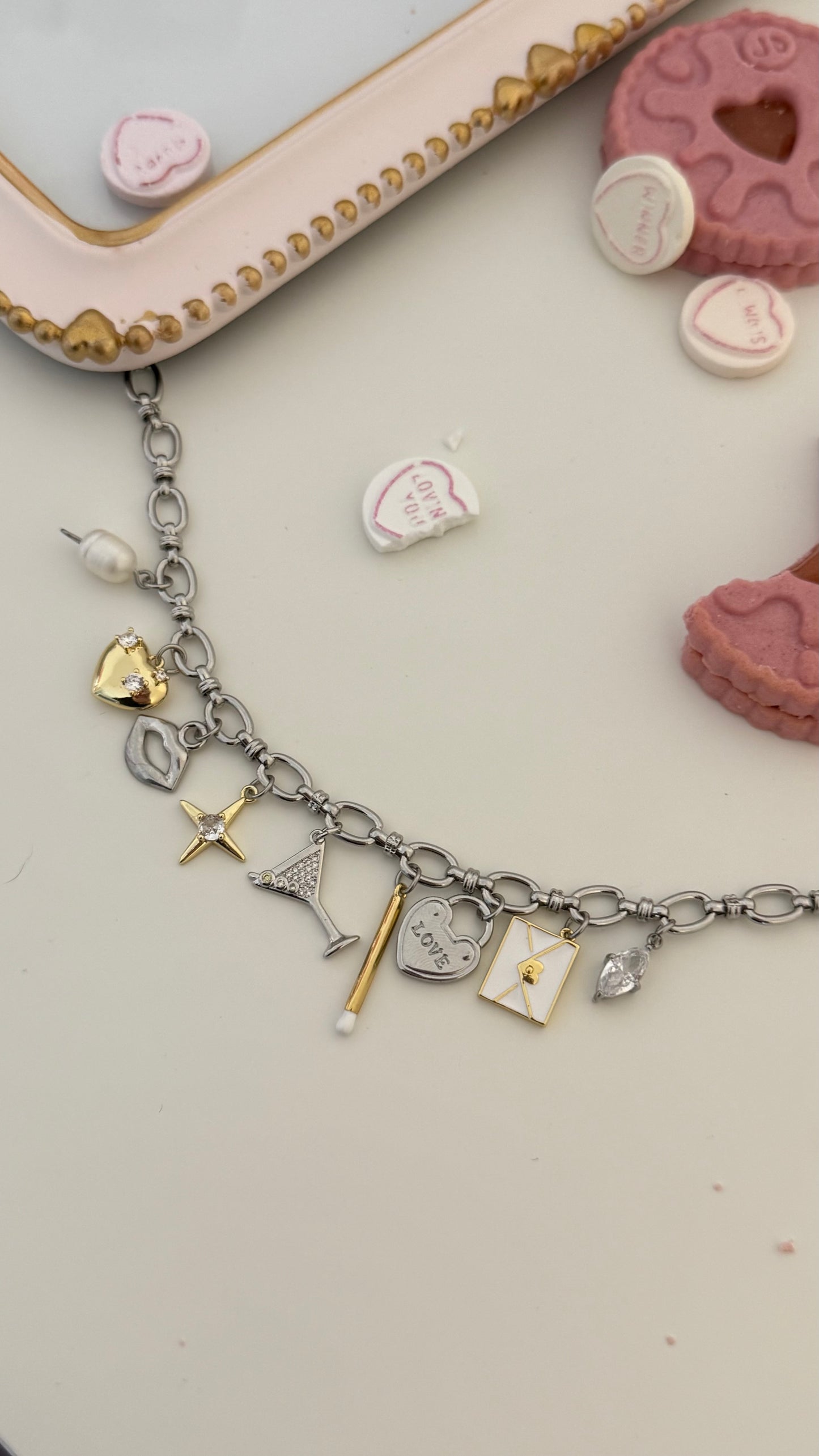 ‘Cupid’s Cocktail’ Charm Necklace