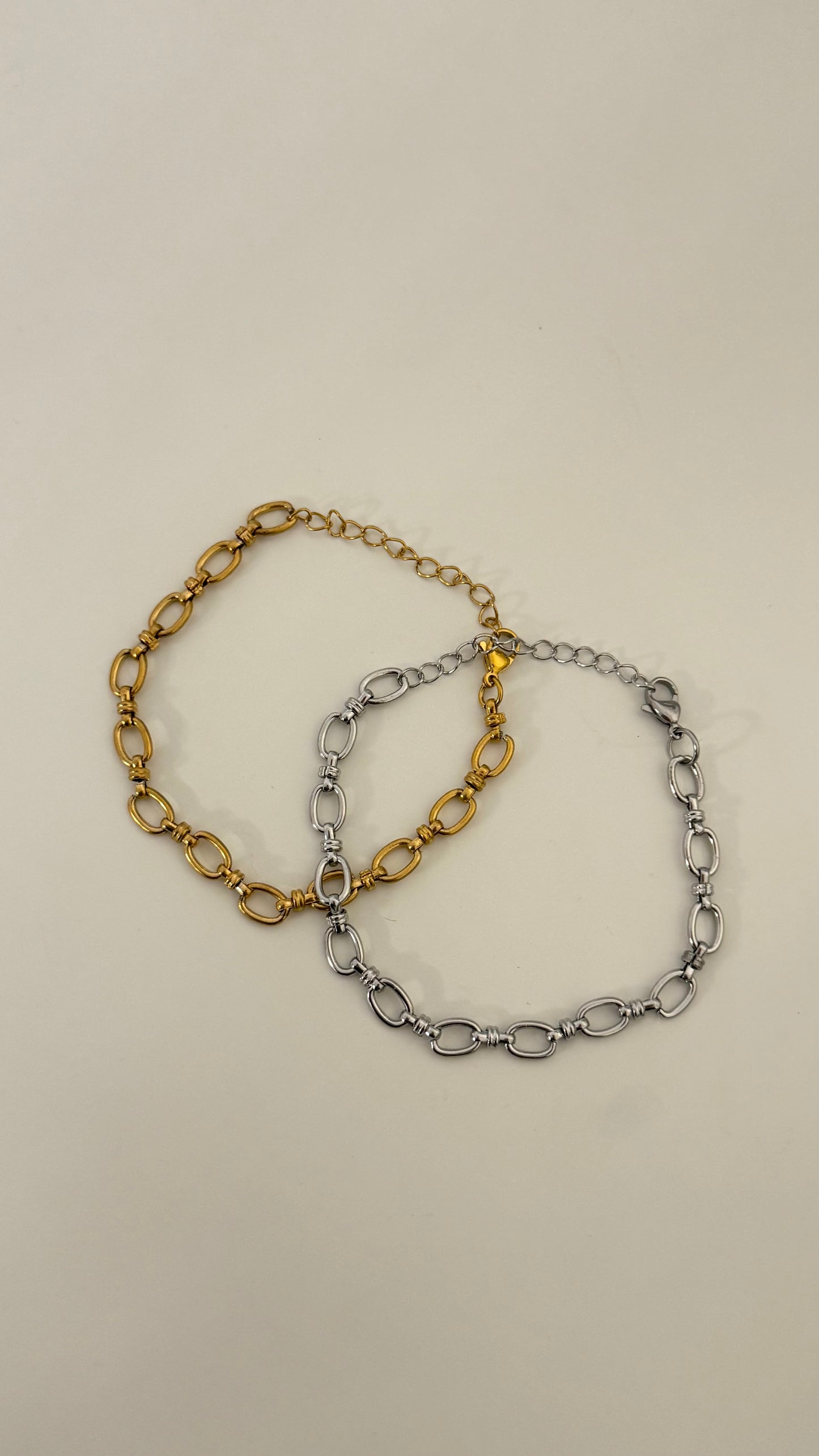 Oval Chunky Chain Stainless Steel Bracelet