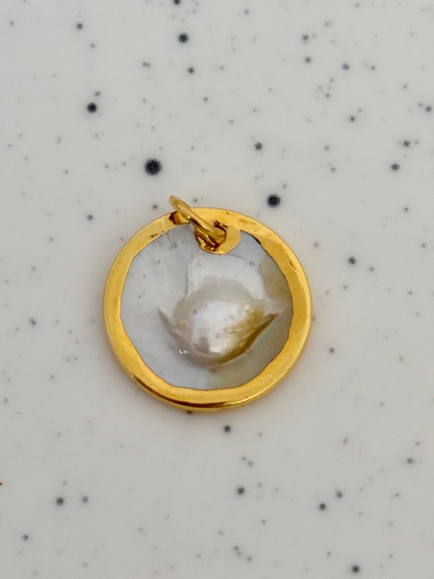 Round Freshwater Pearl Charm