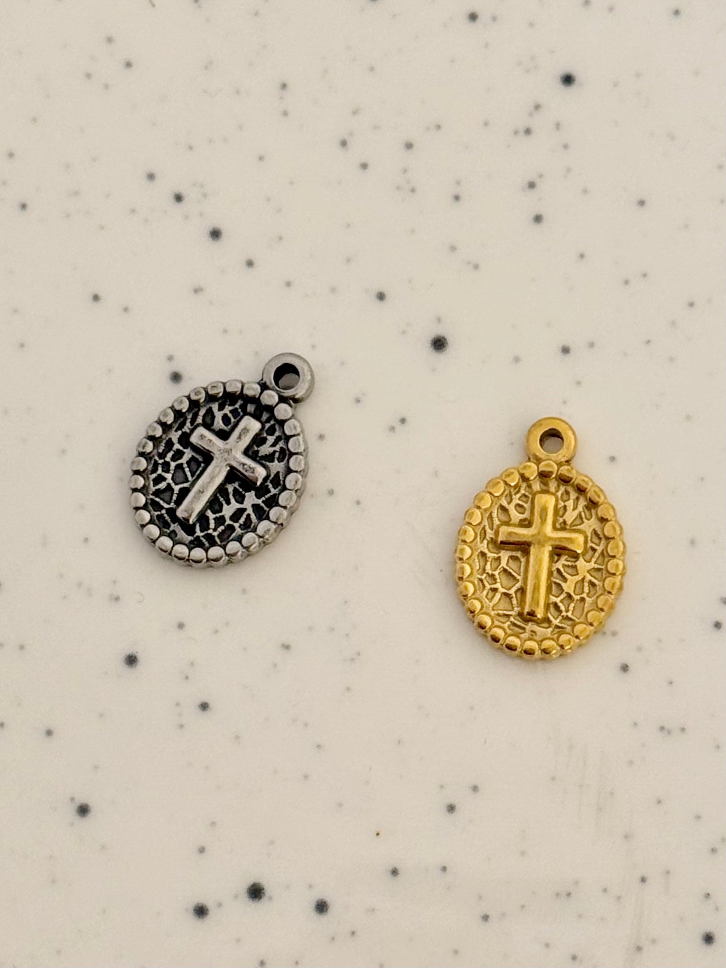 Circle Cross Charm