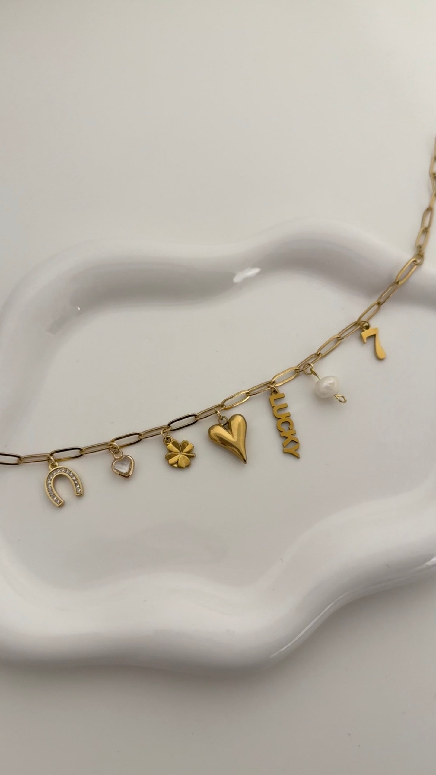 Dainty Fortune Charm Necklace