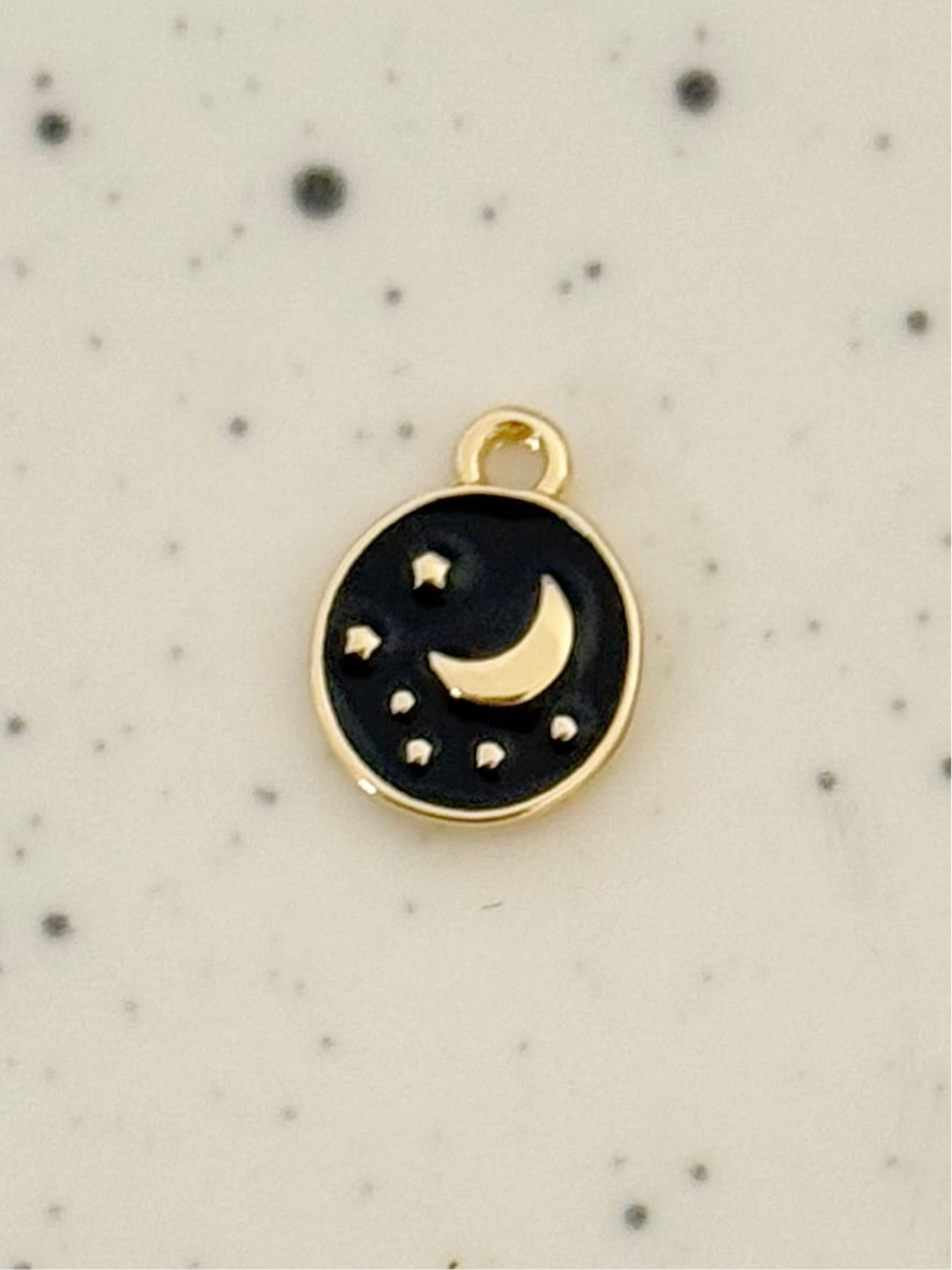 Gold Moon Charm