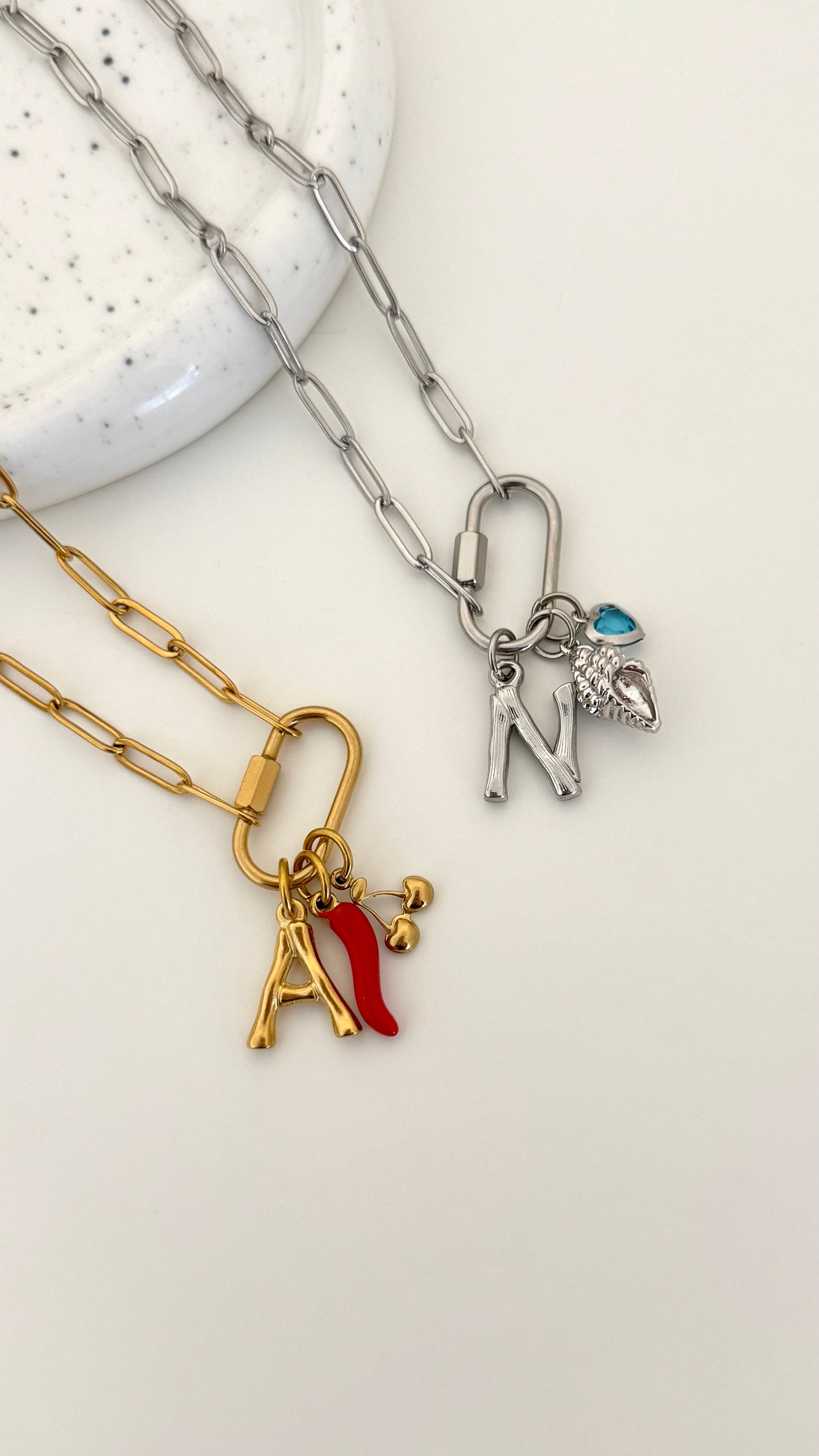 Gold Bamboo A-Z Letter Charms