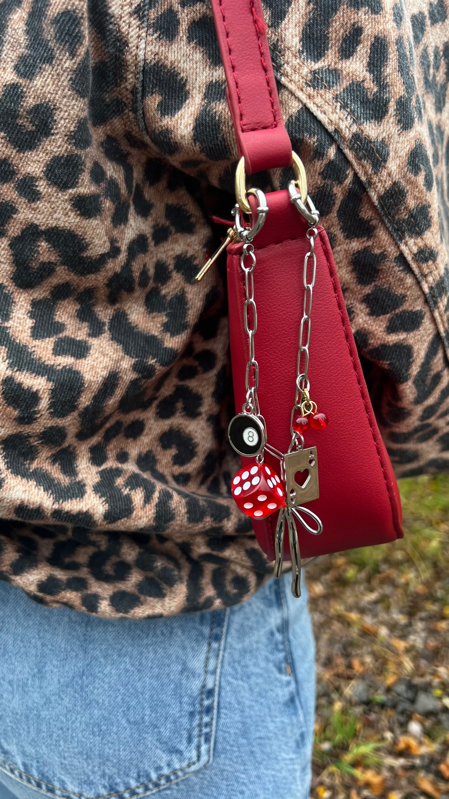 Stainless Steel PaperClip Chain Sailor’s Clasp Bag Charm