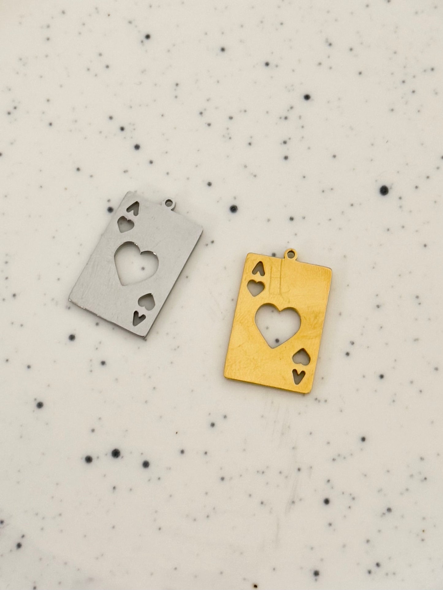 Ace Of Hearts Playing Card Charm